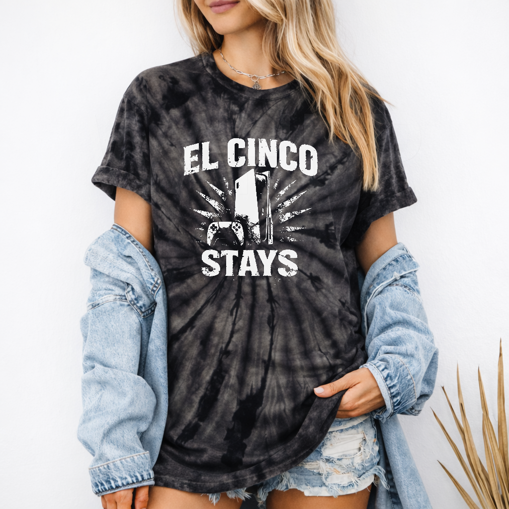 Meet the Tie-Dyed El cinco stays funny meme S1 T-Shirt