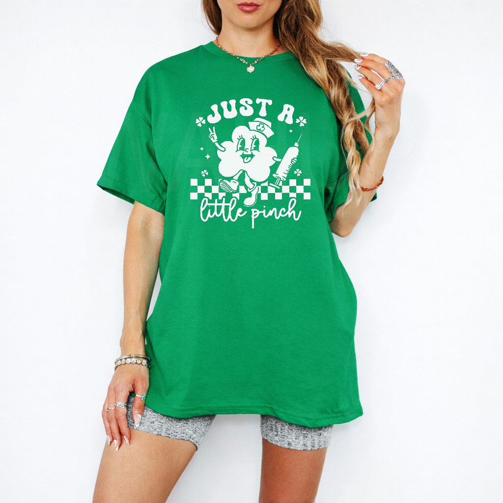 Just a Little Pinch: St. Paddy’s Lucky Nurse Tee on Gildan 5000
