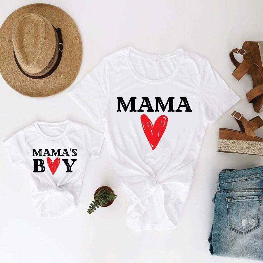 Mama and Mama's Boy Matching Set for Valentine's Day