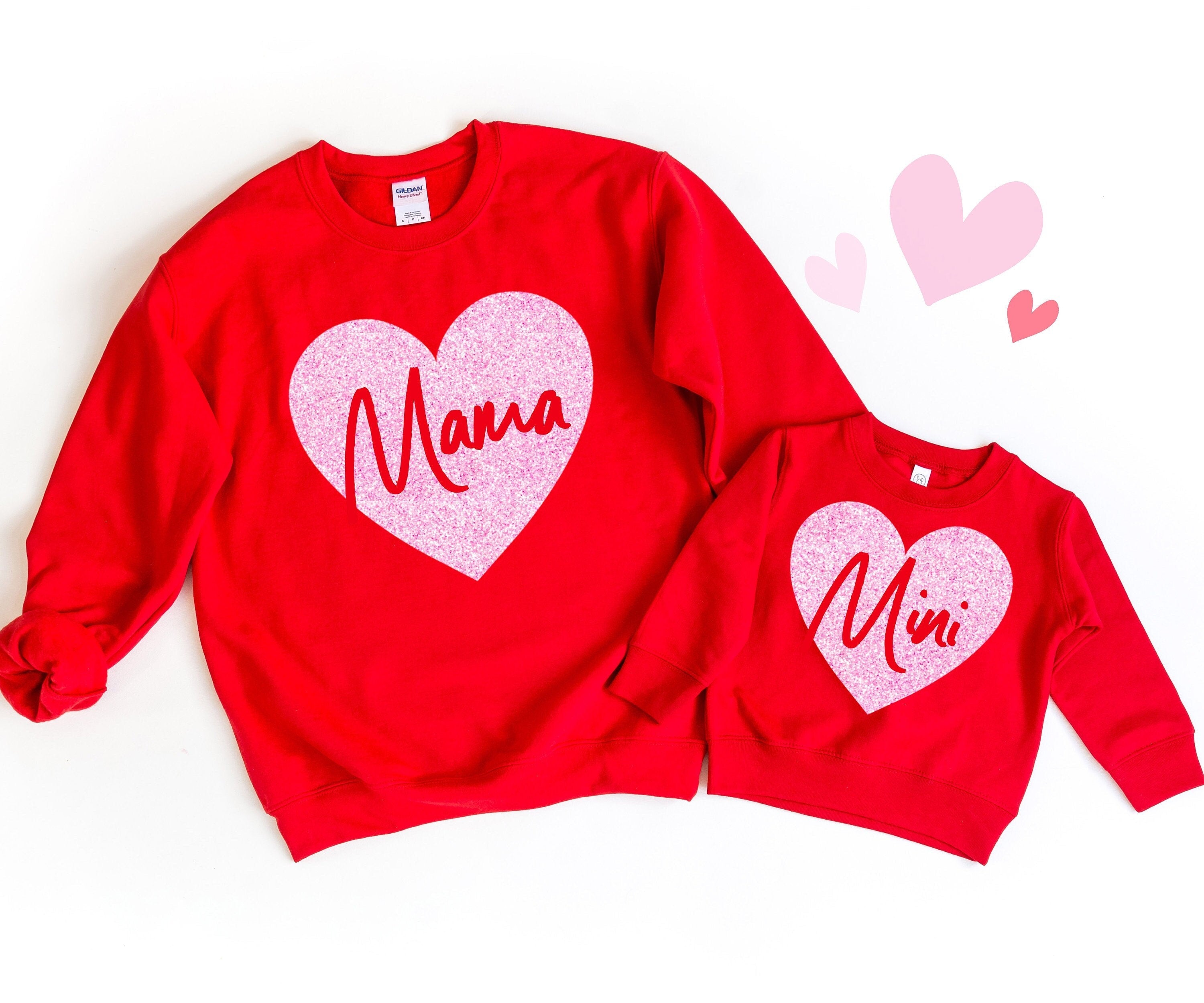 Celebrate Valentine's Day in Style with Mommy and Me Matching Sweatshirts