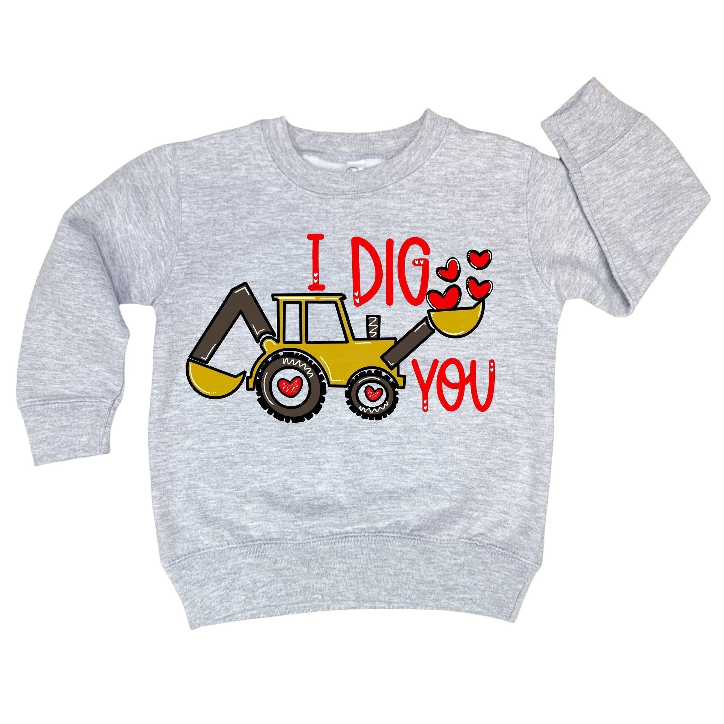 Toddler Valentine's Sweatshirt - Trendy Boys' Crewneck for Valentine's Day