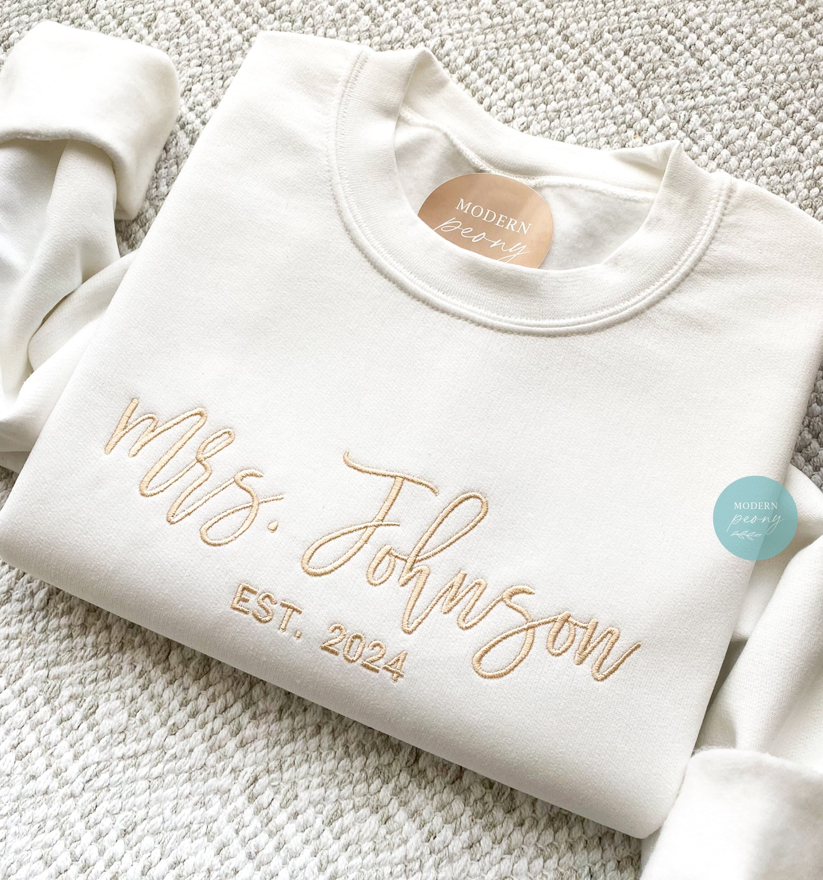 Bridal Shower Must-Have: Future Mrs. Name Crewneck Sweatshirt