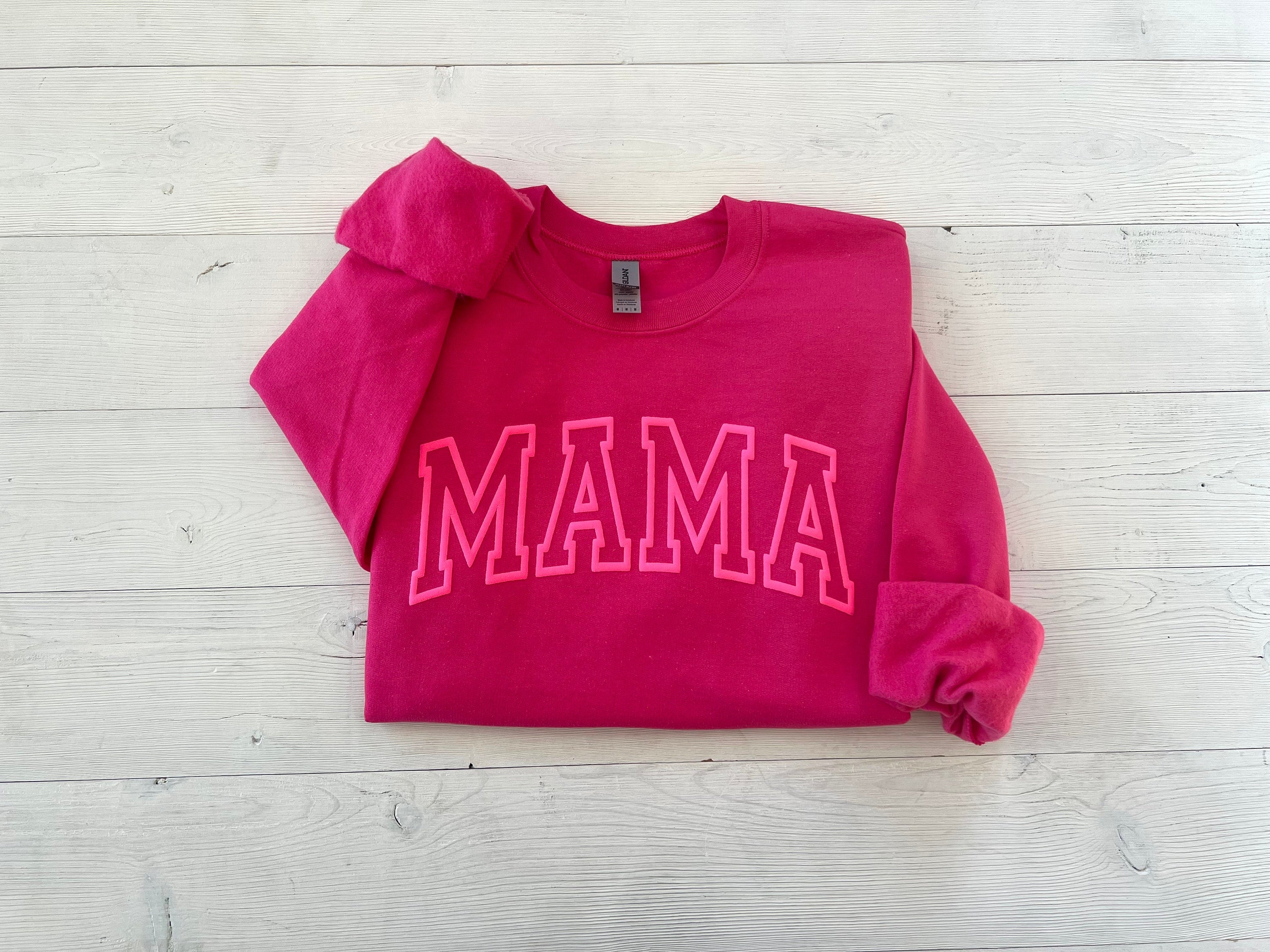 Hot Pink Mama Sweatshirt: Embrace Your Cool Mom Vibes in Style