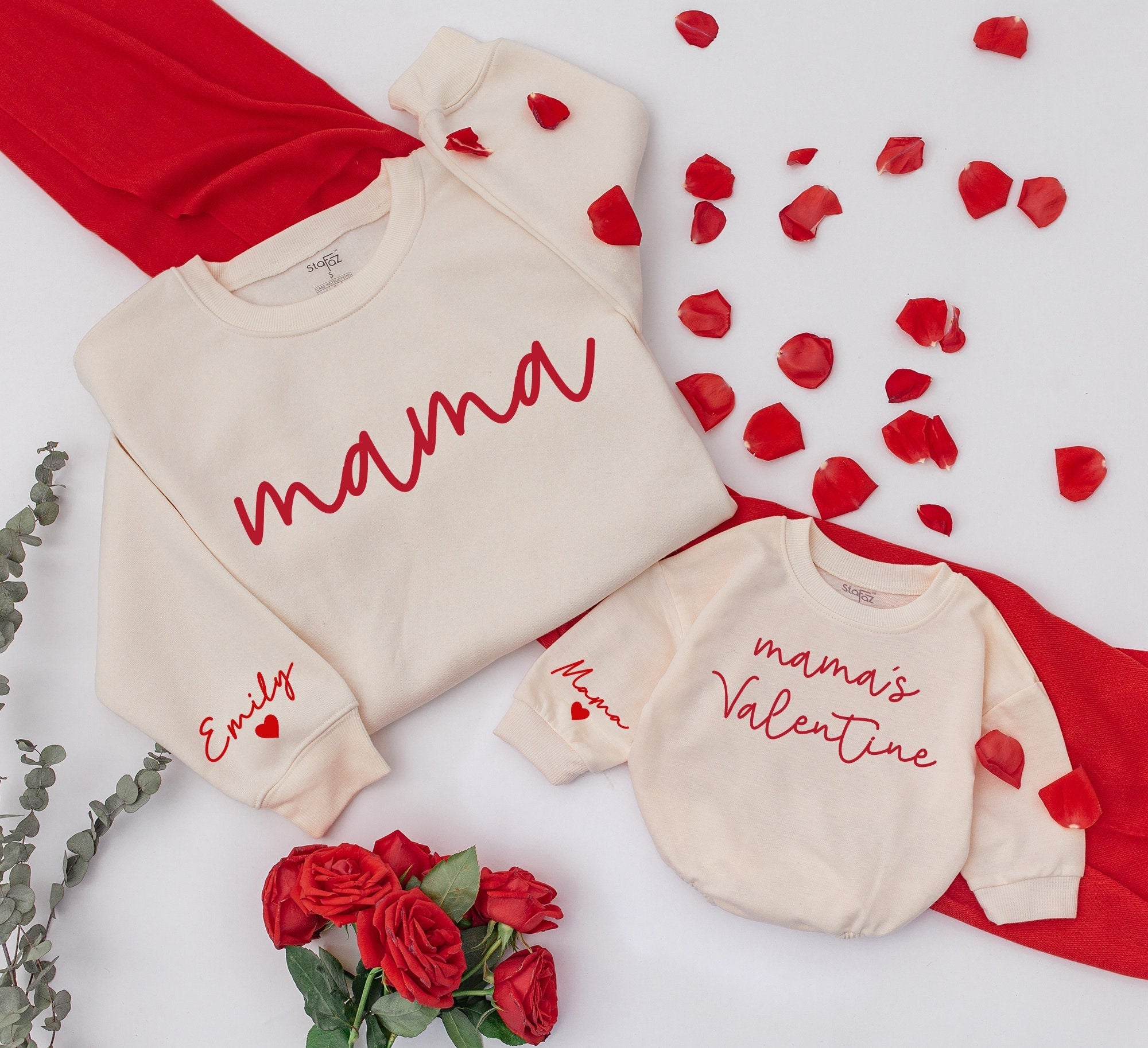 Retro Love: Mom and Kid Matching Sweatshirts for Mother's Day