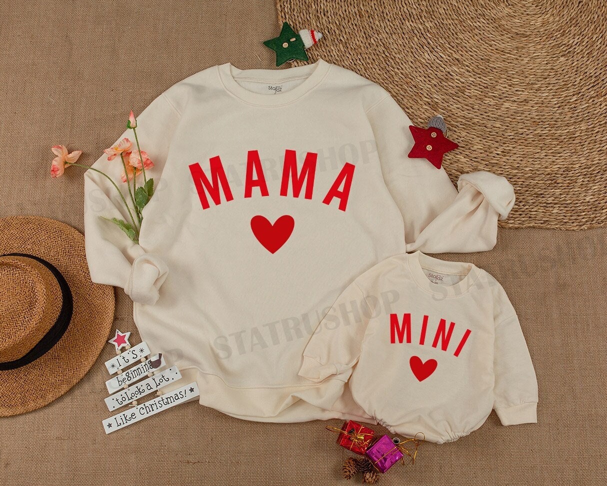 Mommy and Me Valentine's Day Outfit - Adorable Family Sweatshirts