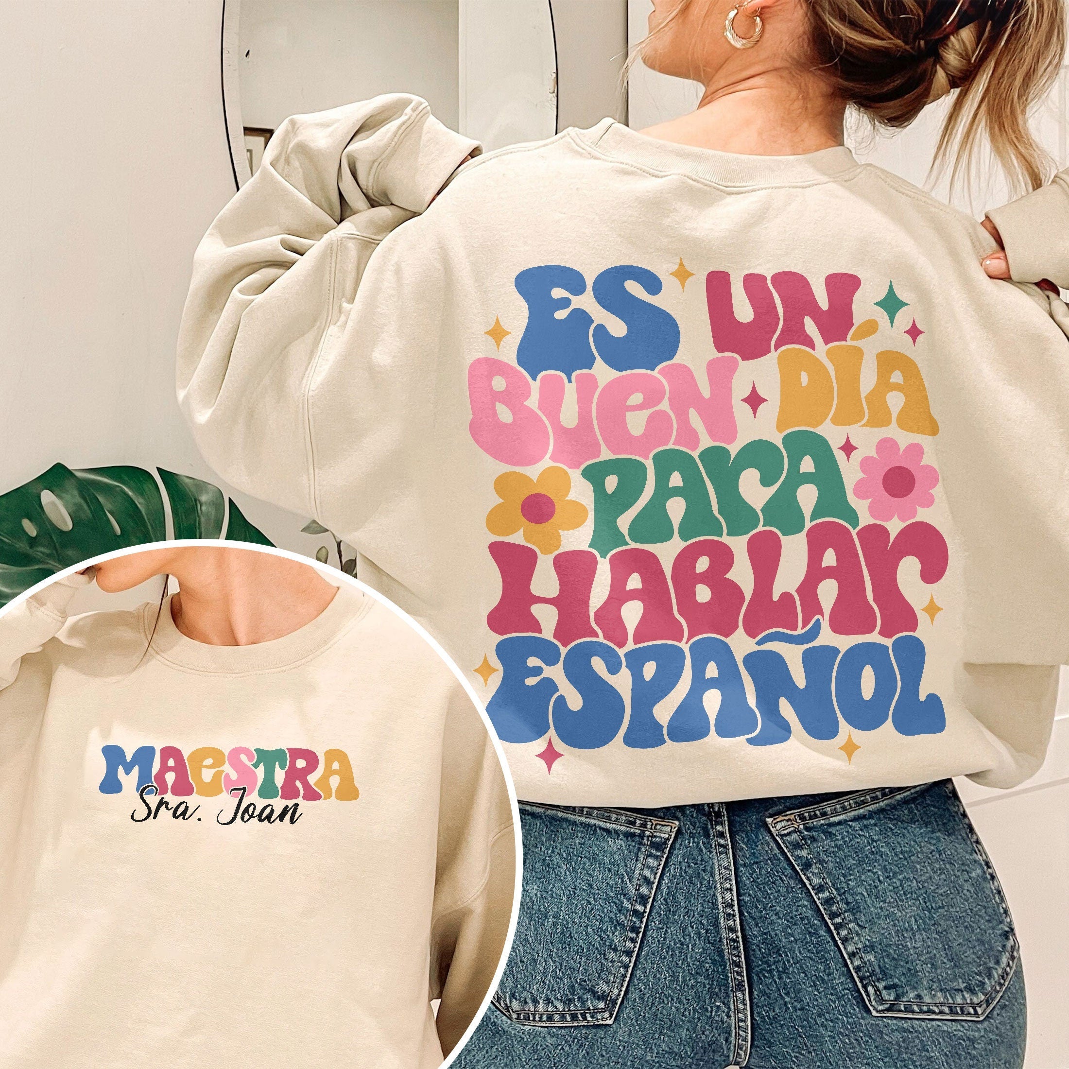 Show Your Love for Languages - Latina Bilingual Teacher Shirts