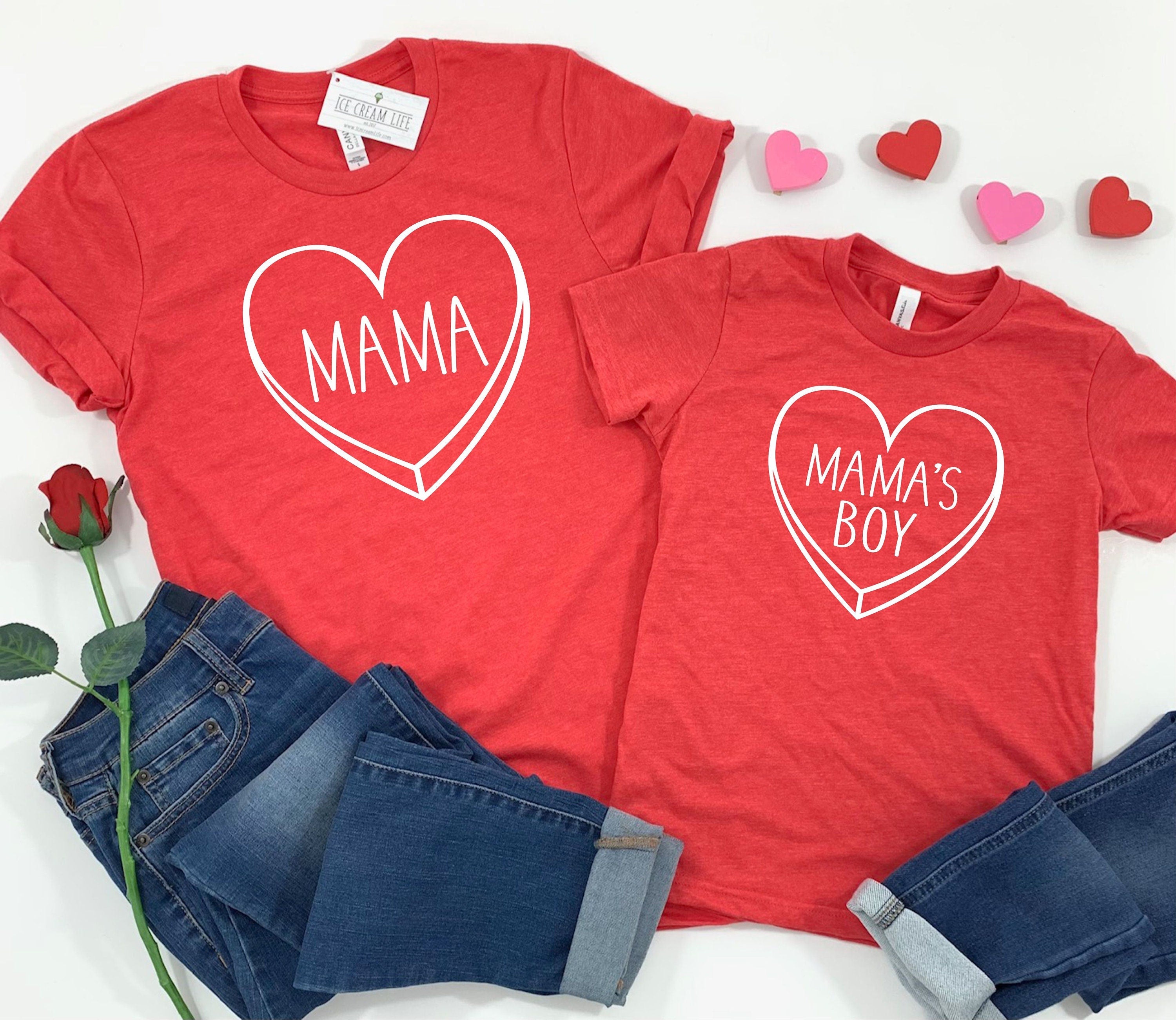 Mom and Son Matching Shirts for Valentine's Day - Sweet Toddler Boy Graphic Tees