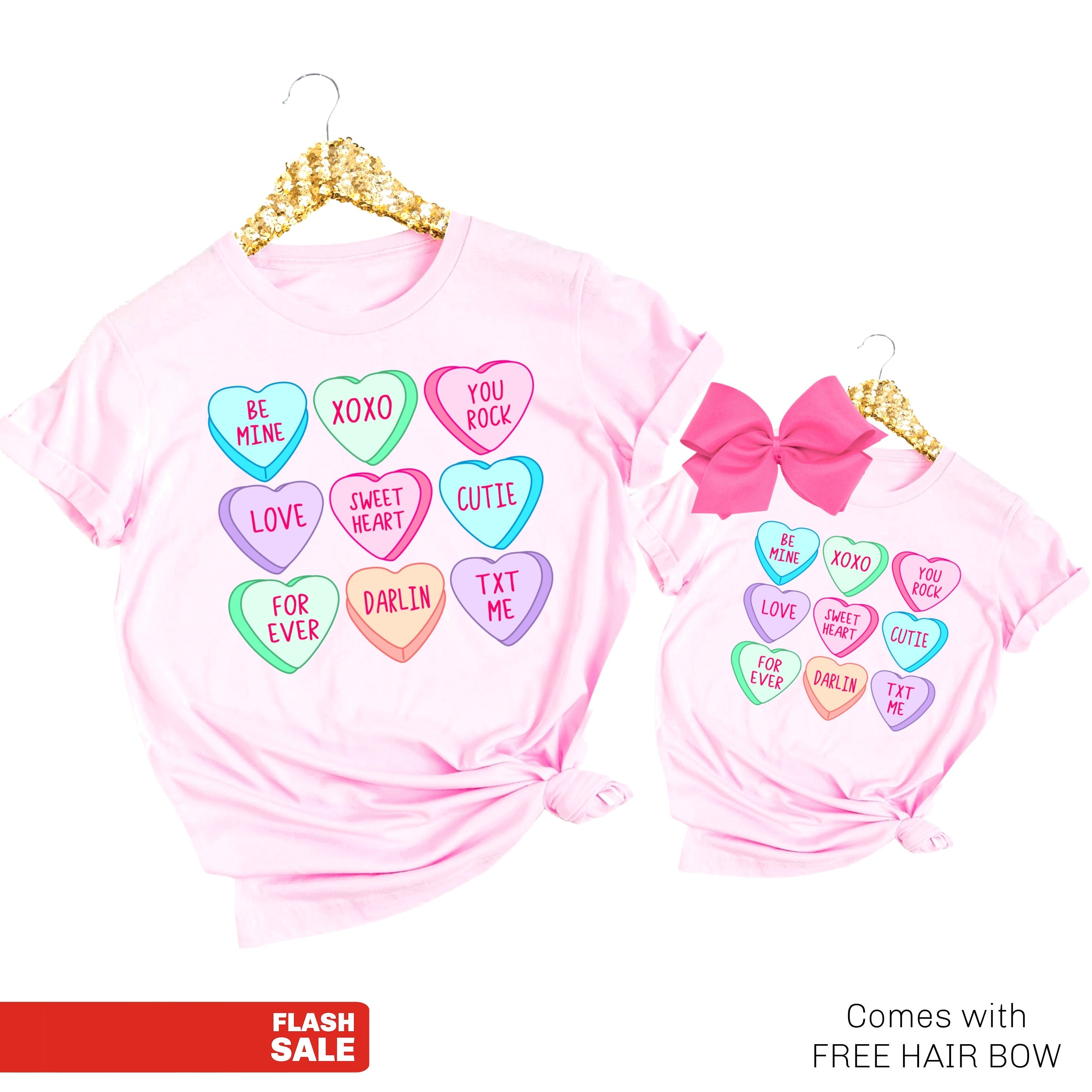 Matching Valentine's Shirts for Women and Girls