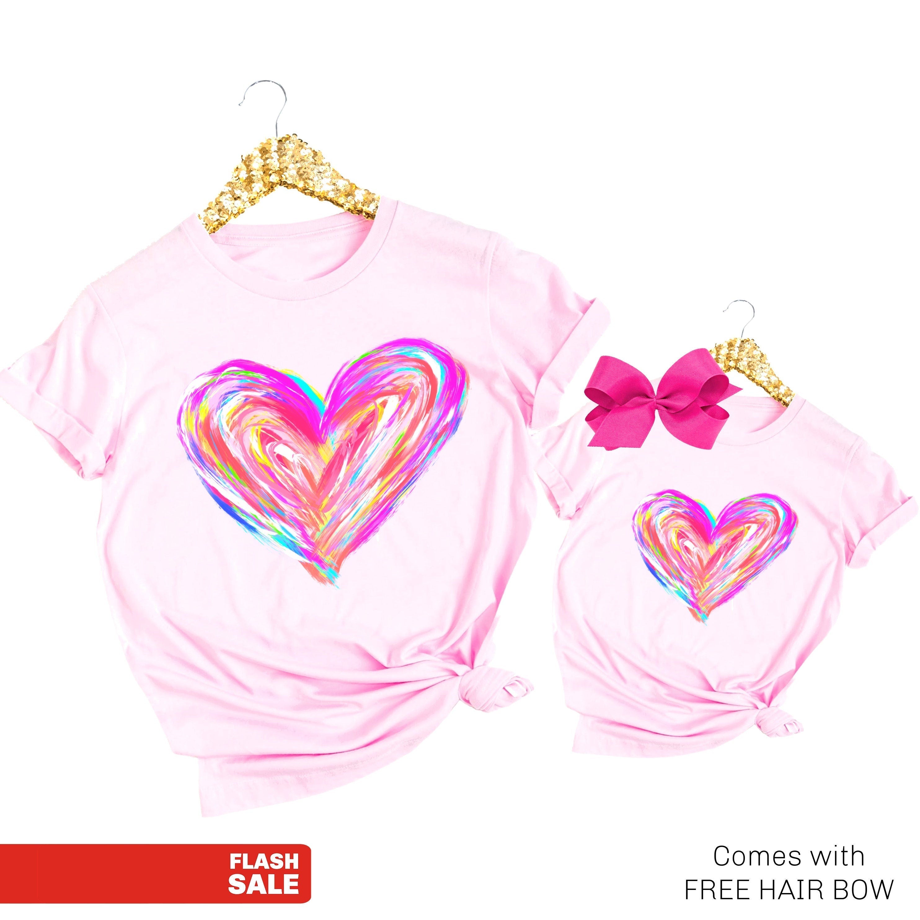 Celebrate Love with Our Valentine Mom and Daughter Shirt Set