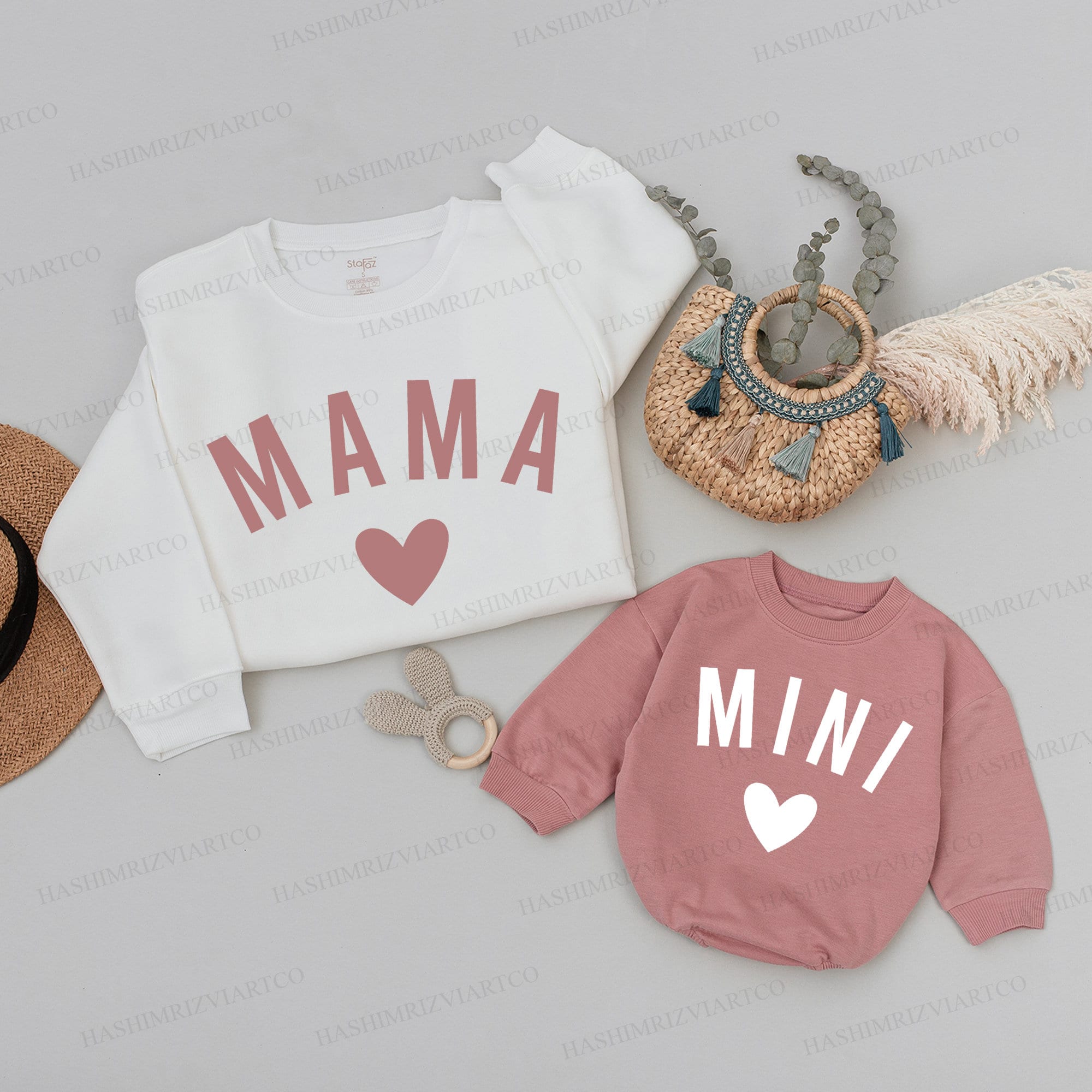 Celebrate Motherhood with Mama and Mini Matching Valentine's Day Sweatshirts