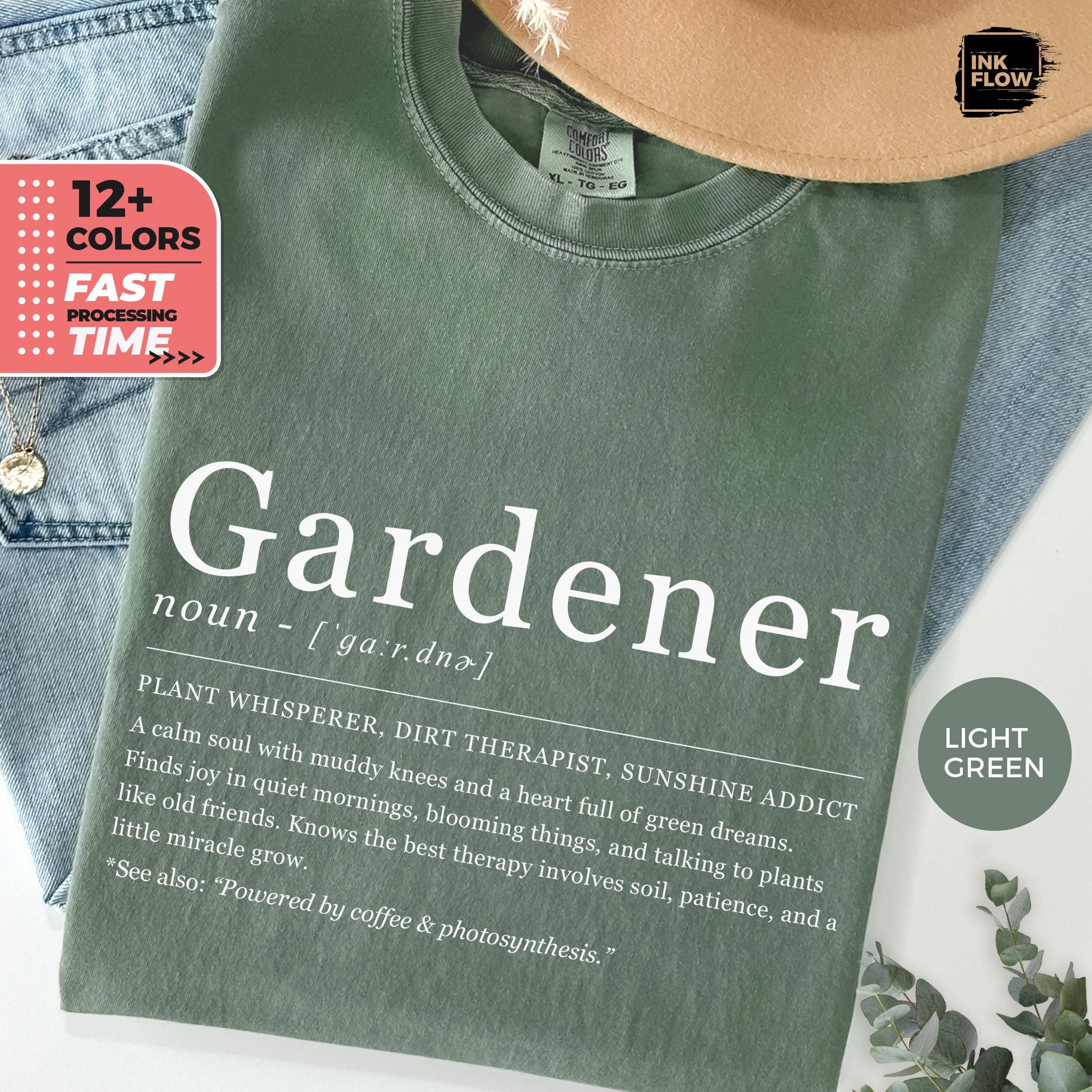 Funny Gardener Definition Comfort Colors 1717 T‑Shirt: The Plant Whisperer’s Favorite Tee