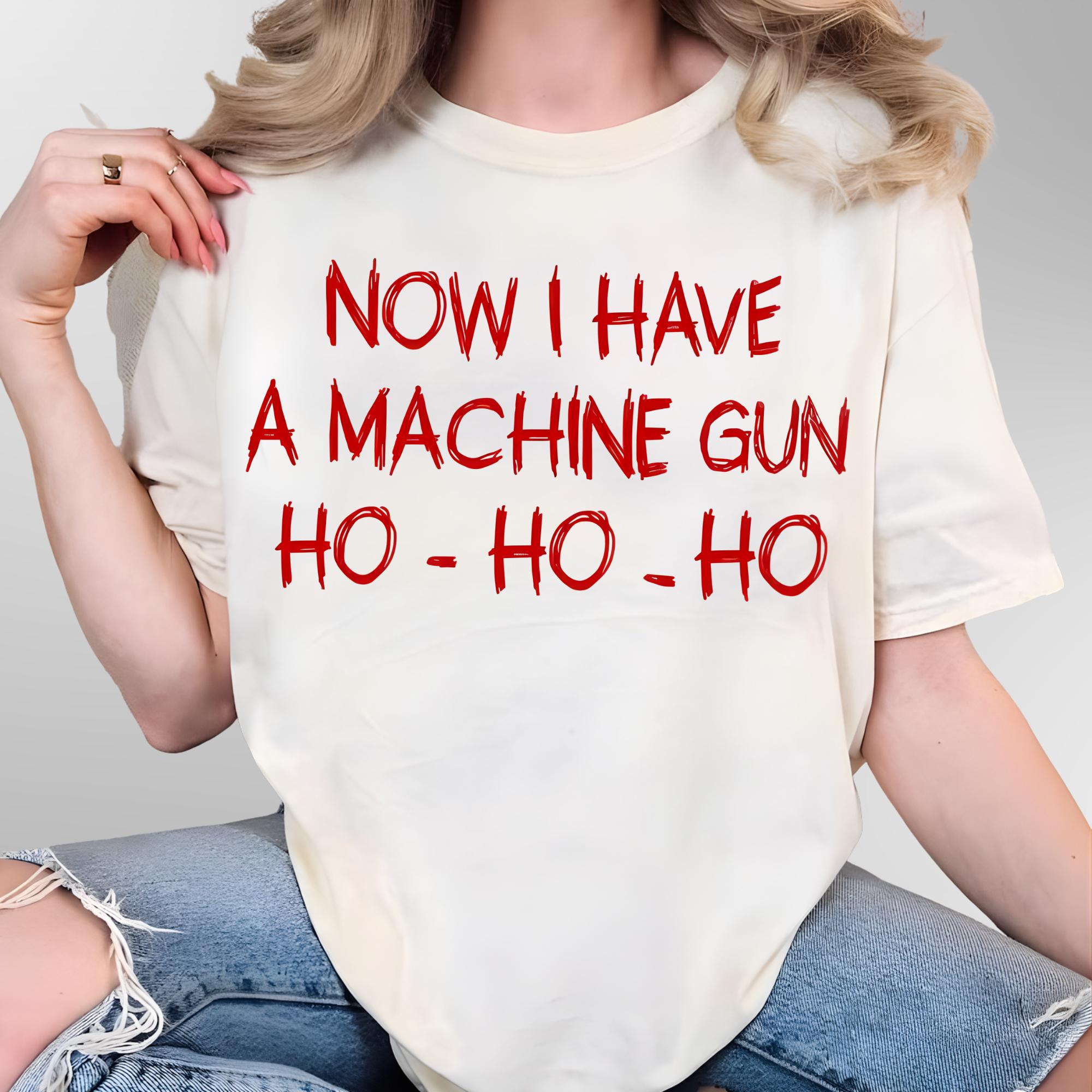 Now I Have a Machine Gun Ho Ho Ho Gildan 5000 Classic Tee: The Cult‑Classic Christmas Shirt for Action Movie Fans