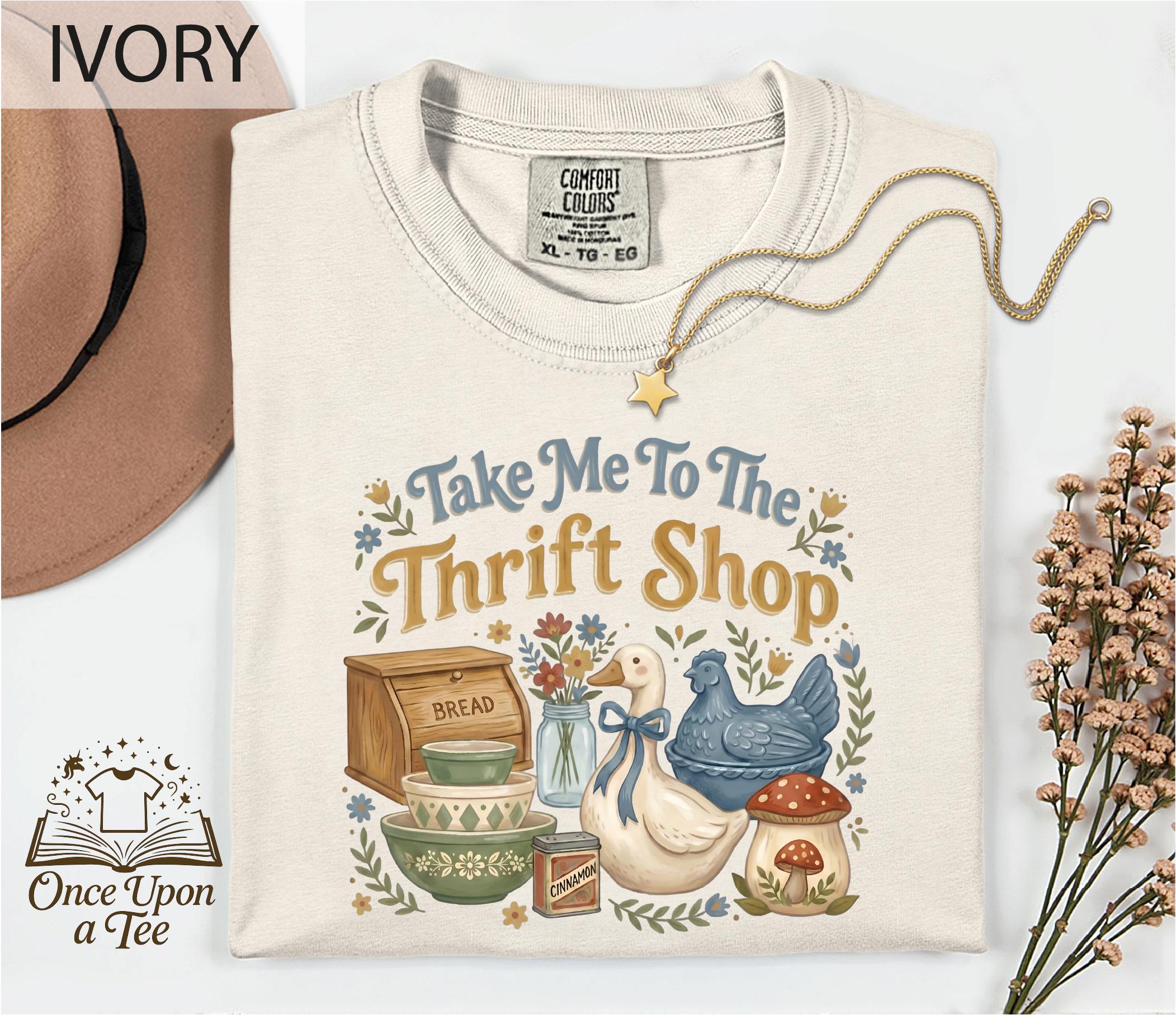 Take Me To The Thrift Shop: Comfort Colors 1717 Unisex Tee With Vintage Vibes