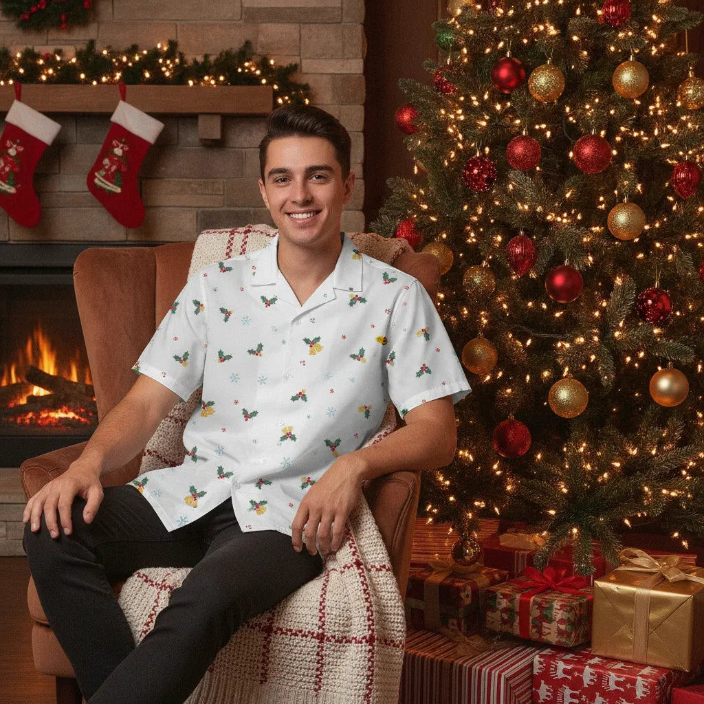 All-over Print Comfort Short-sleeve Hawaiian Shirt