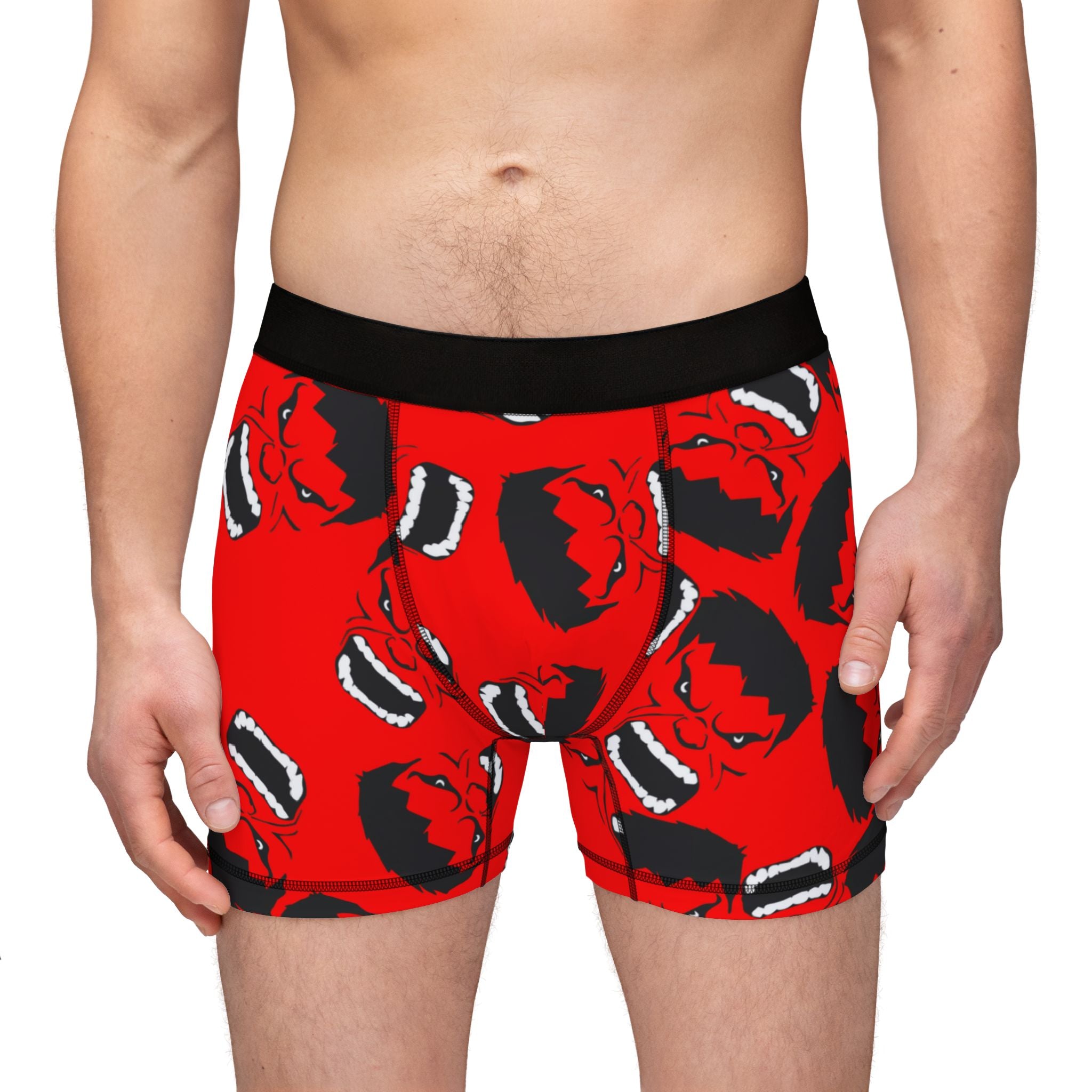 Men's boxers hulk face red