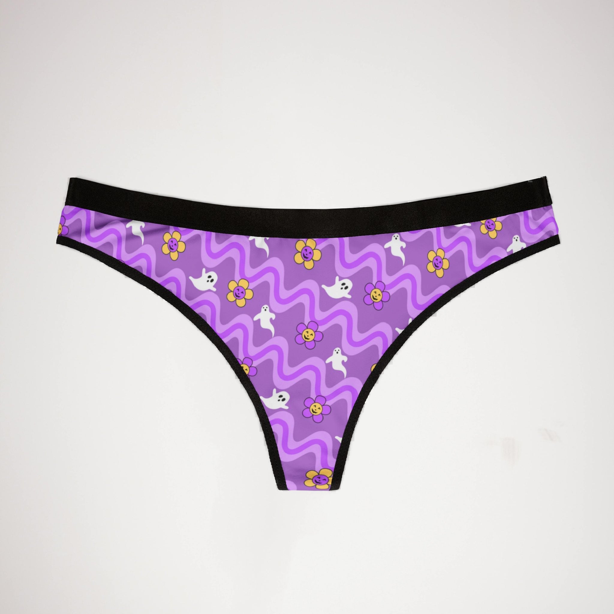 Women's thongs groovy halloween