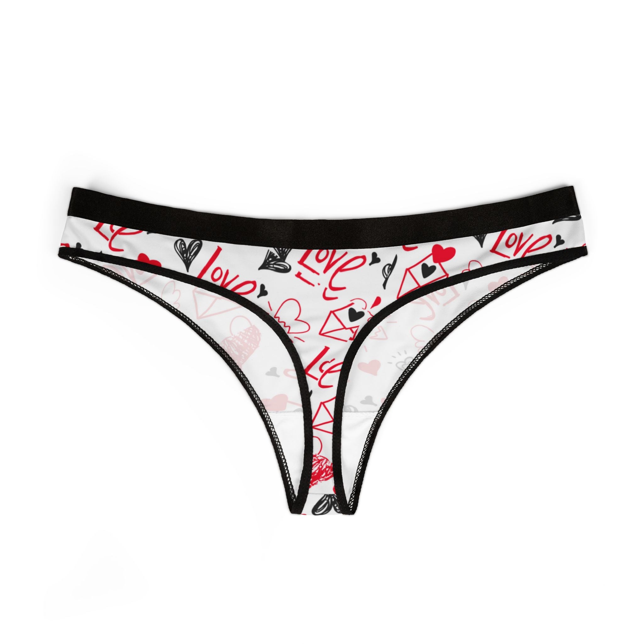 Women's thongs about valentines