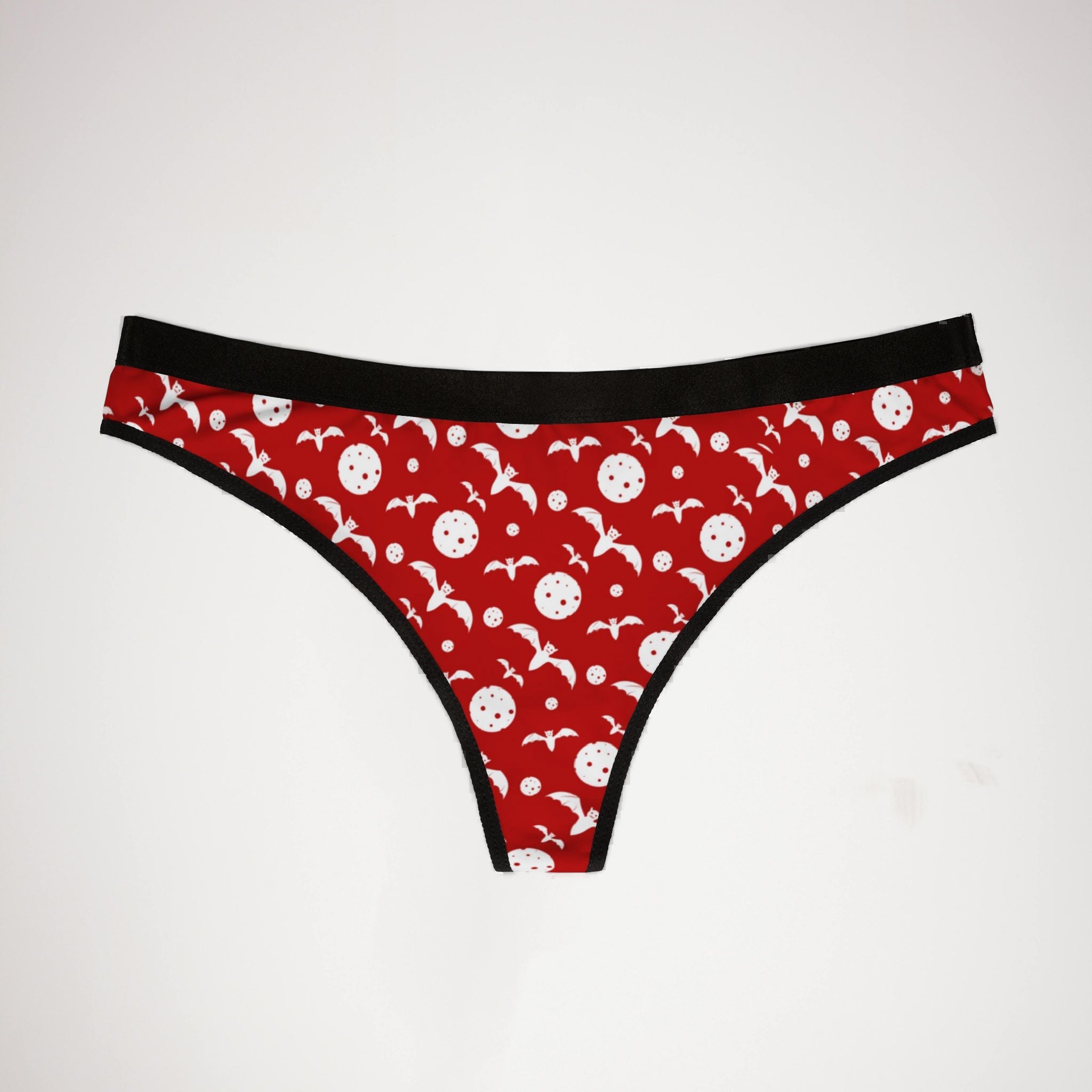 Women's thongs red halloween