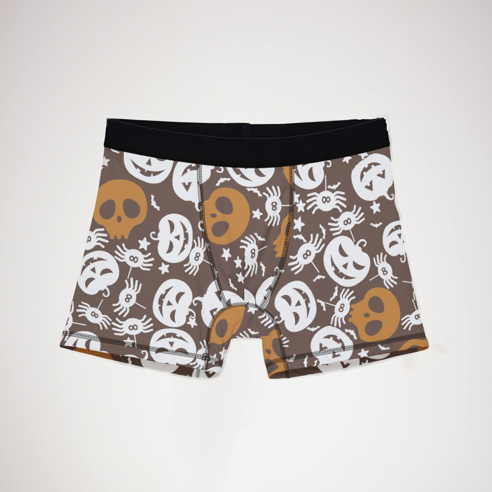 Men's boxers halloween pumpkin spider web nature