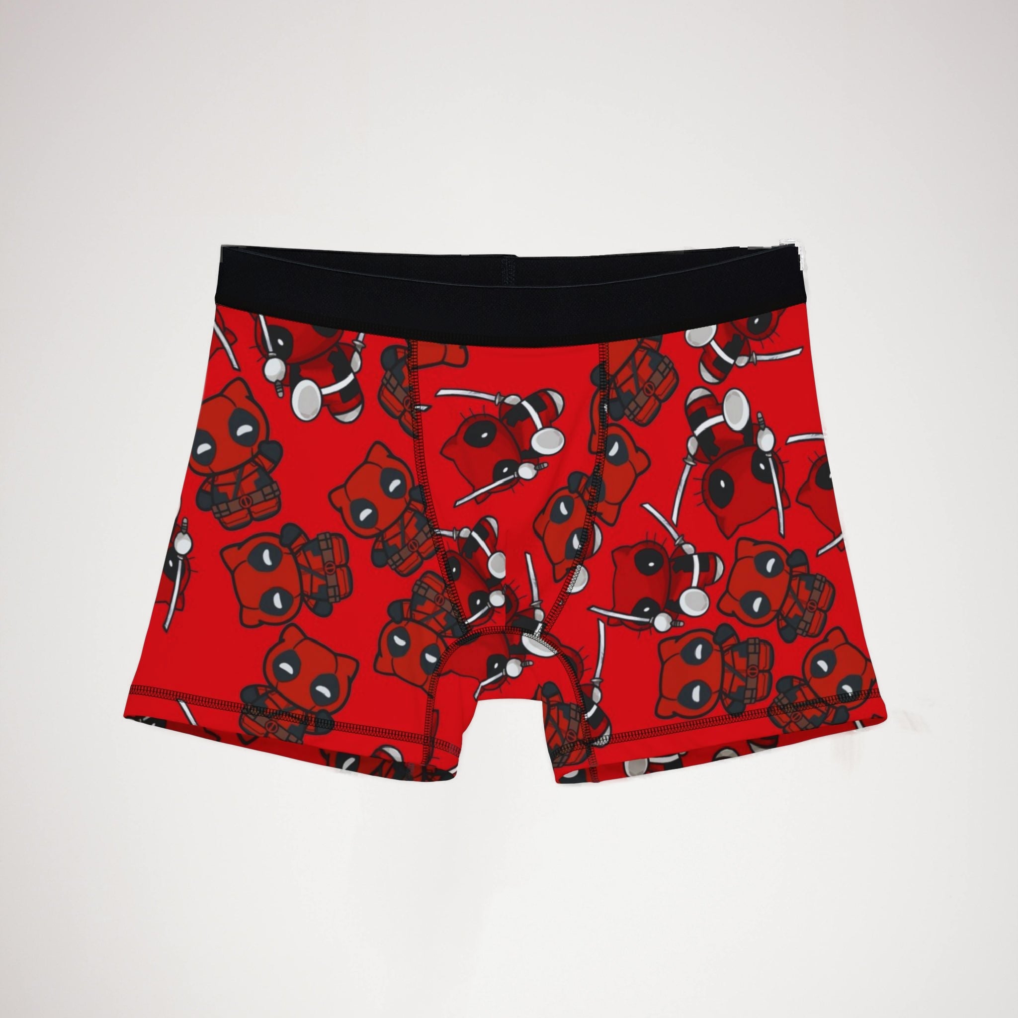 Men's boxers kitty deadpool red