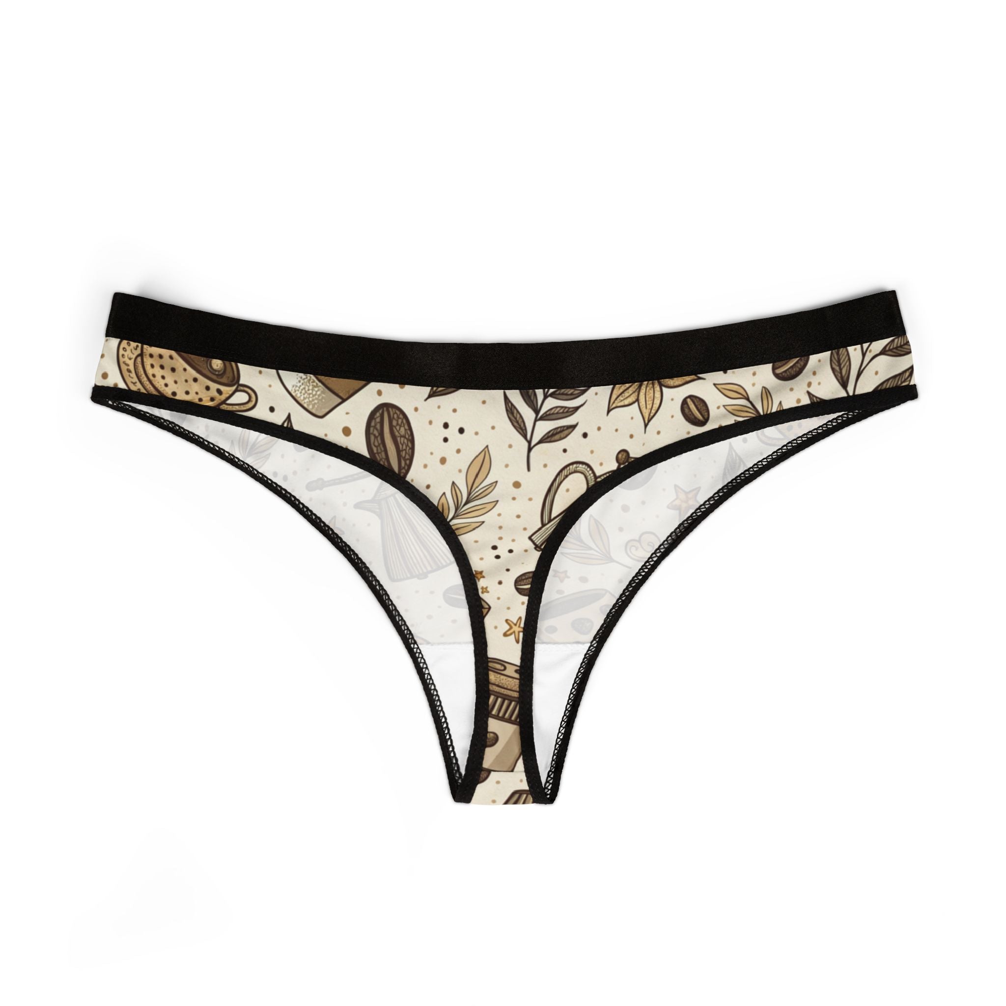 Women's thongs coffee one
