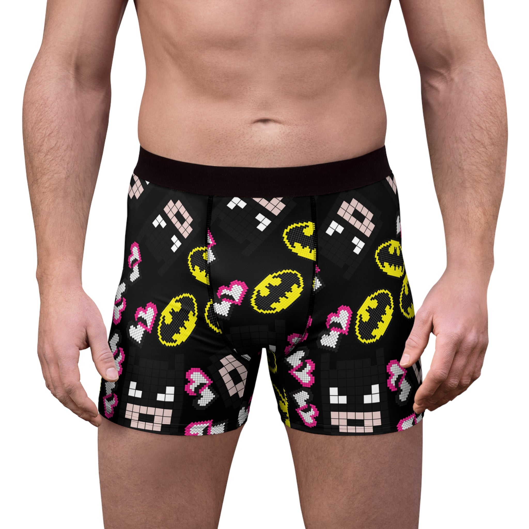 Men's boxer briefs batman pixel black