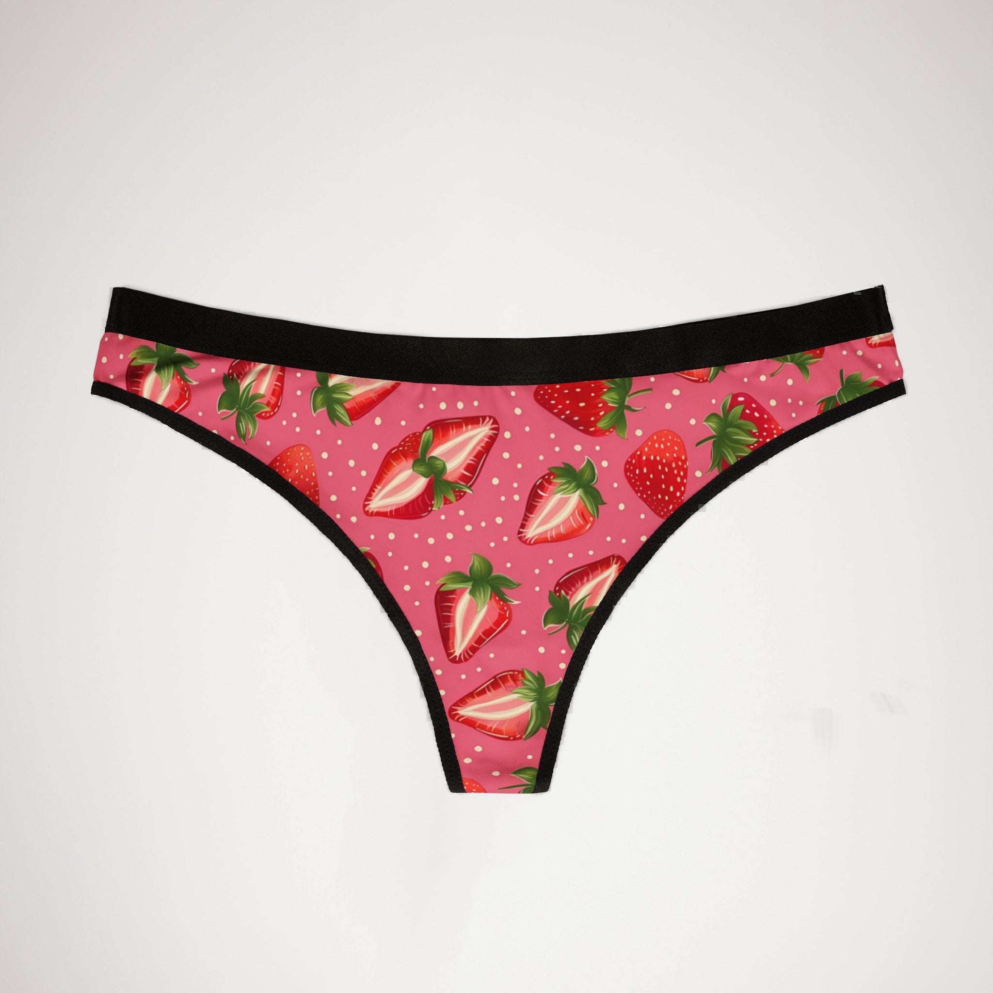 Women's thongs strawberry fruit
