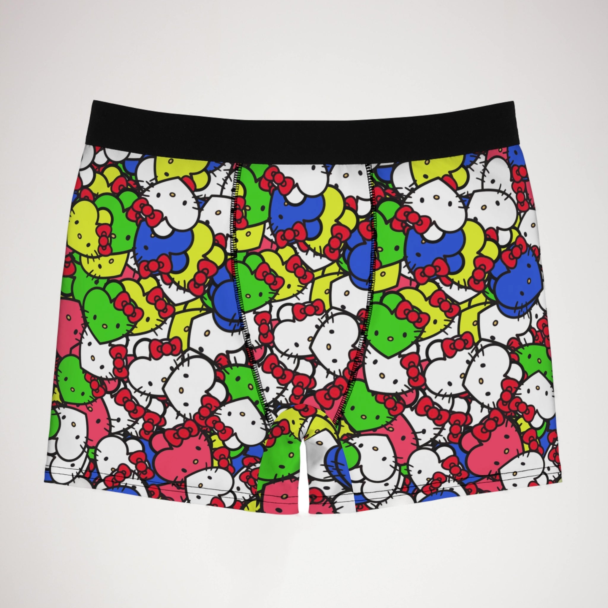 Men's boxer briefs kitty hearts multi colors nature