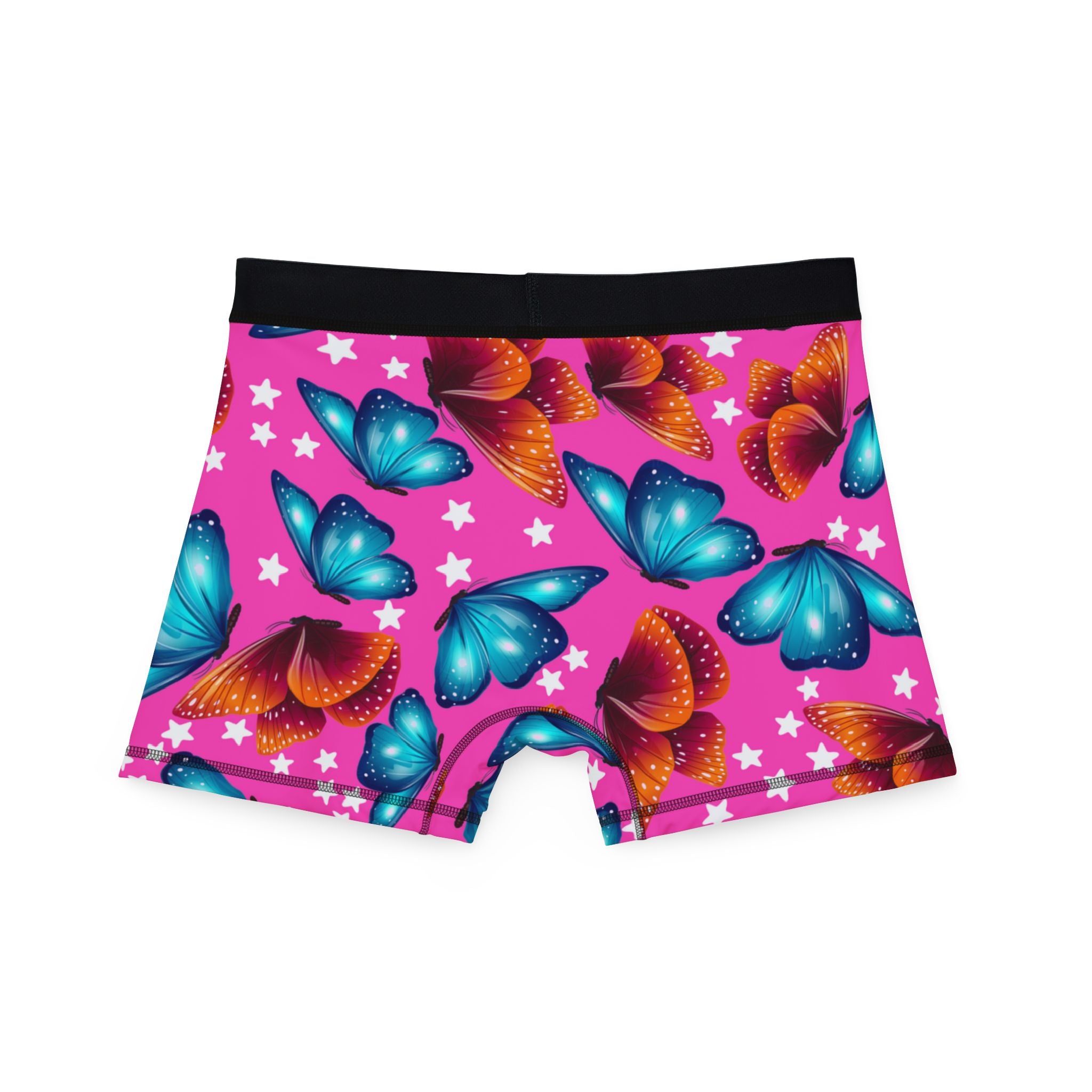 Men's boxers butterflies stars pink