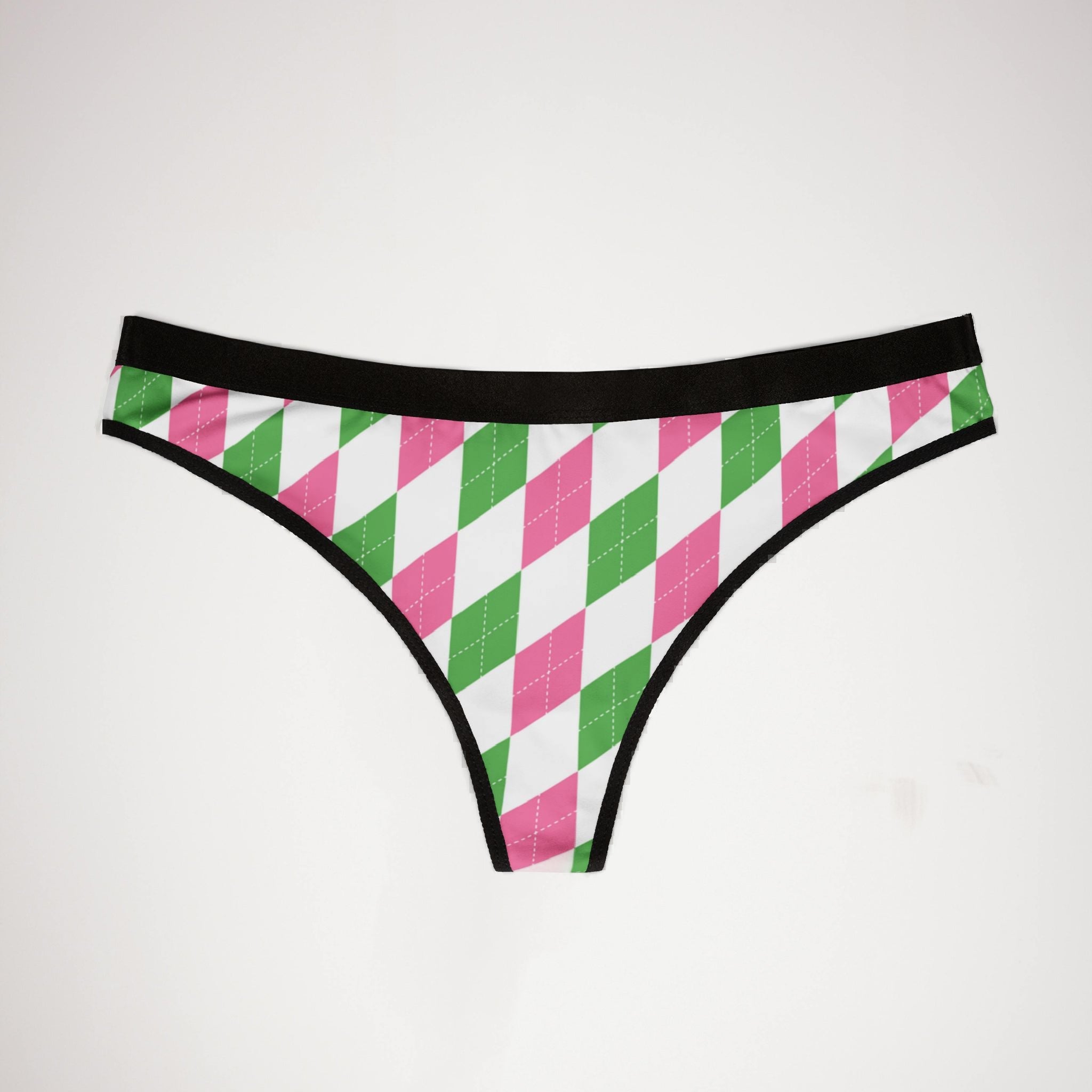 Women's thongs pink golf
