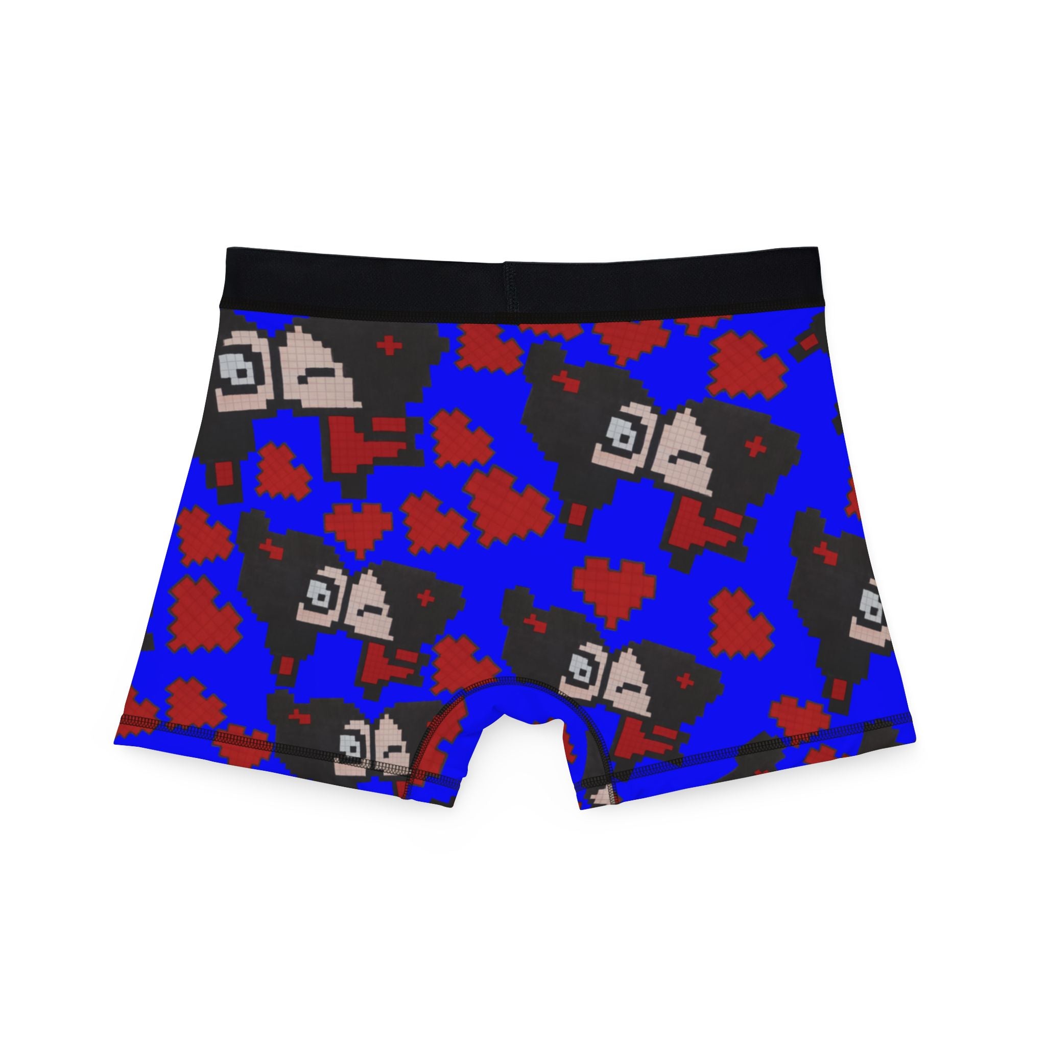 Men's boxers pixel pucca kiss heart blue