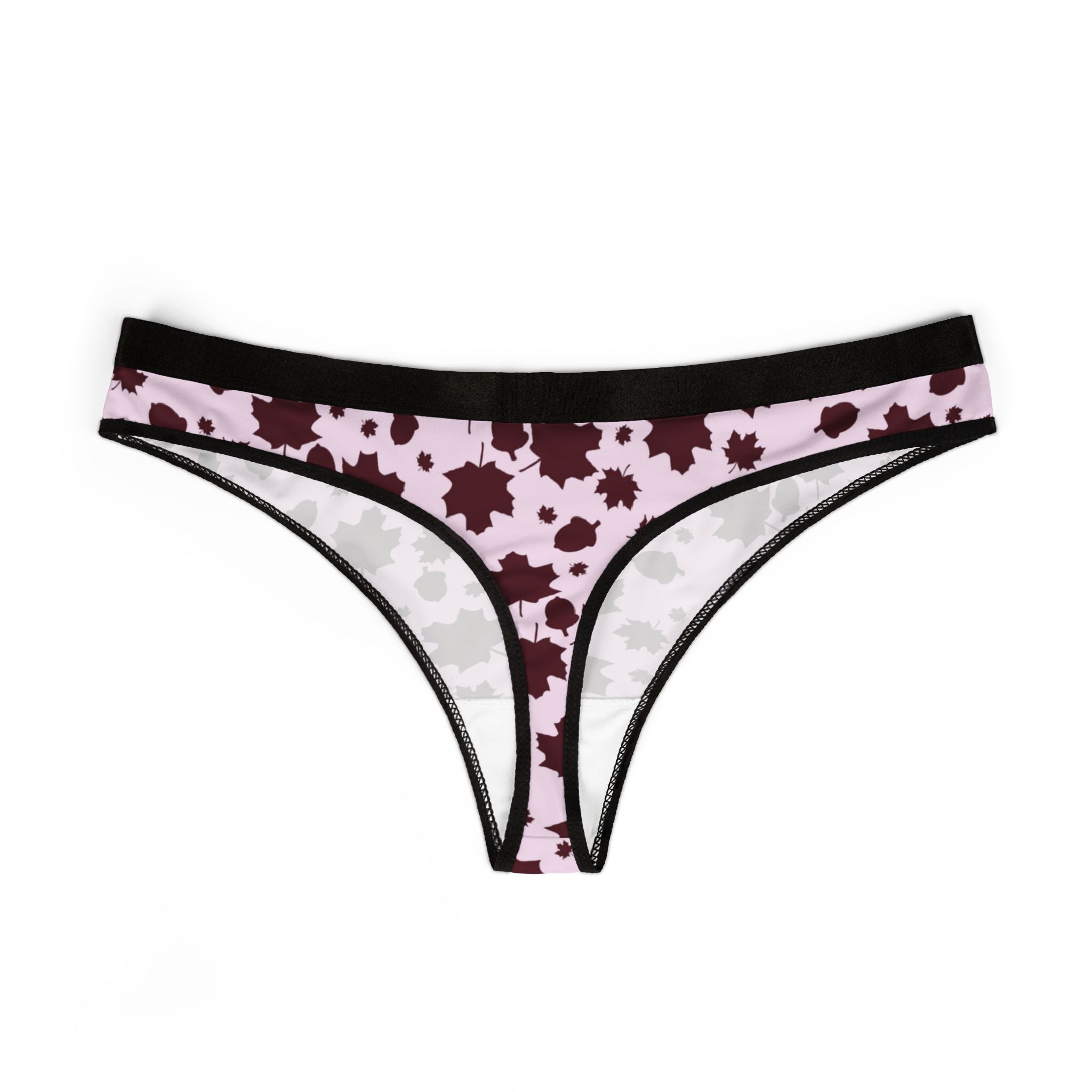Women's thongs autumn leaves
