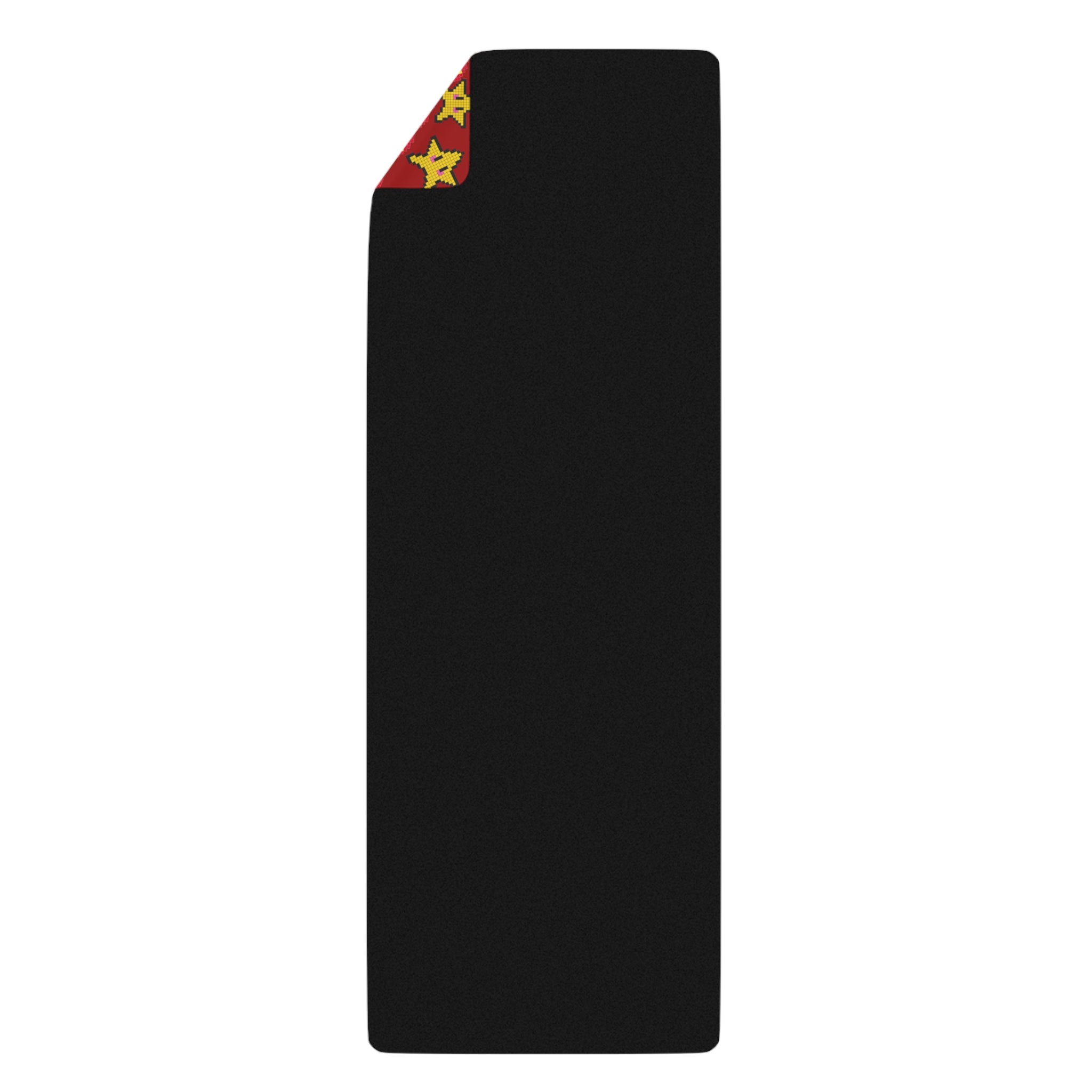 Rubber yoga mat mcqueen stars red