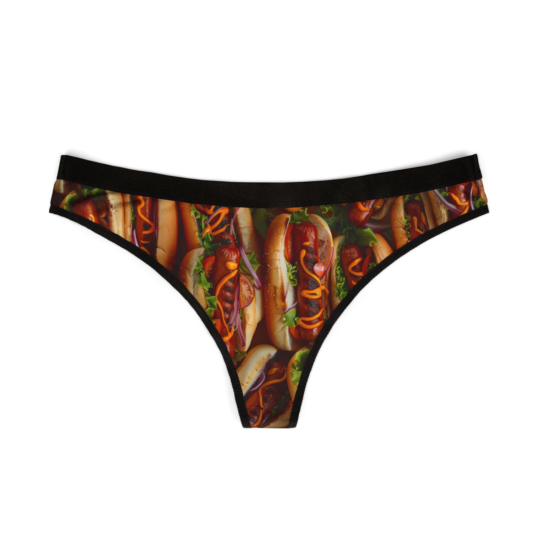 Women's thongs junk food extra