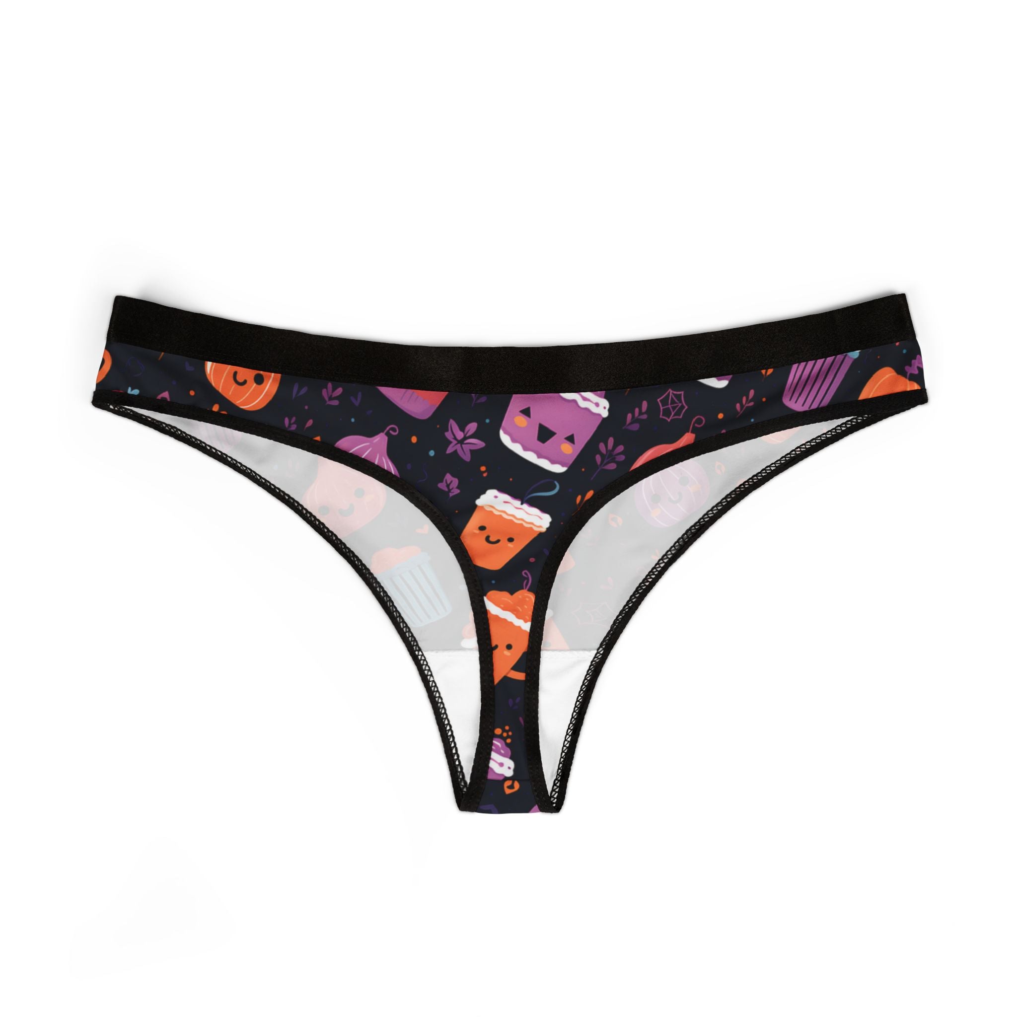 Women's thongs pink halloween
