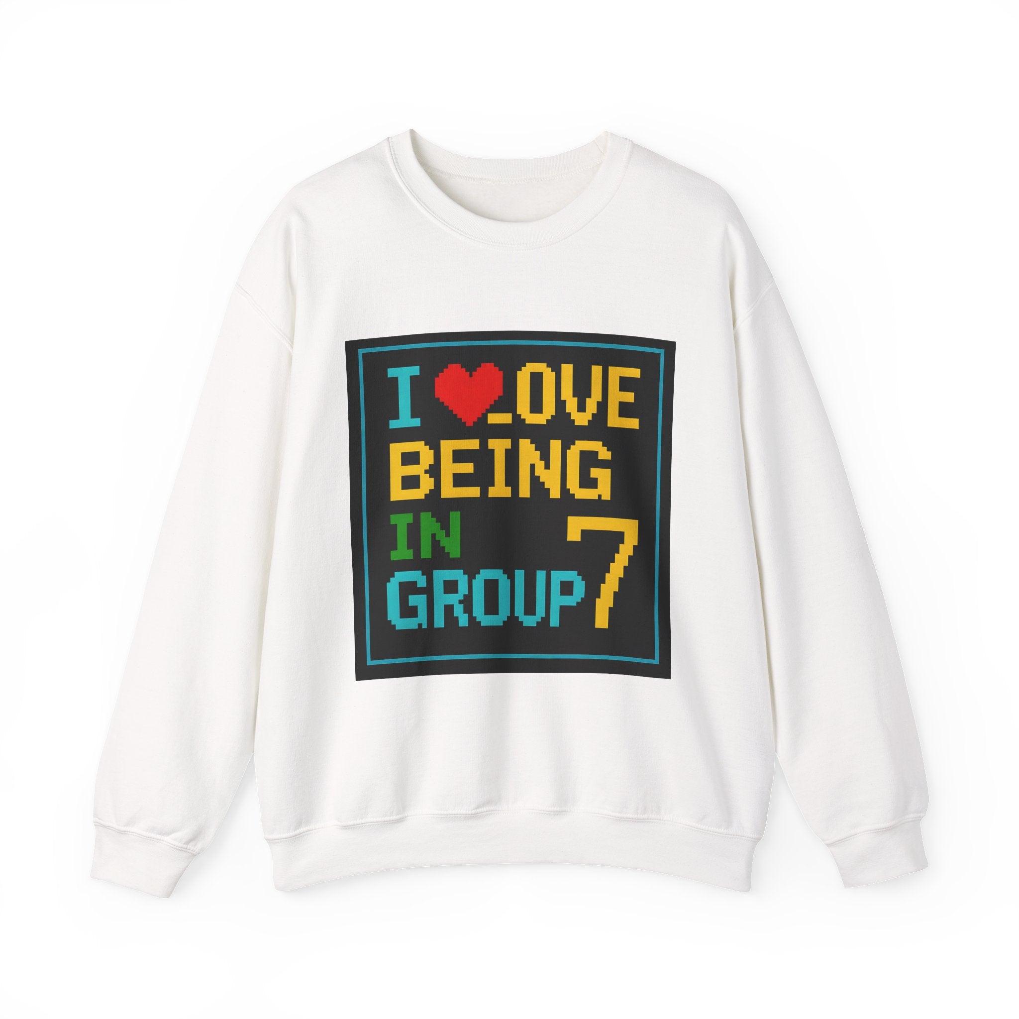 I Love Being In Group 7 Msdos - Gildan Unisex Heavy Blend™ Crewneck Sweatshirt