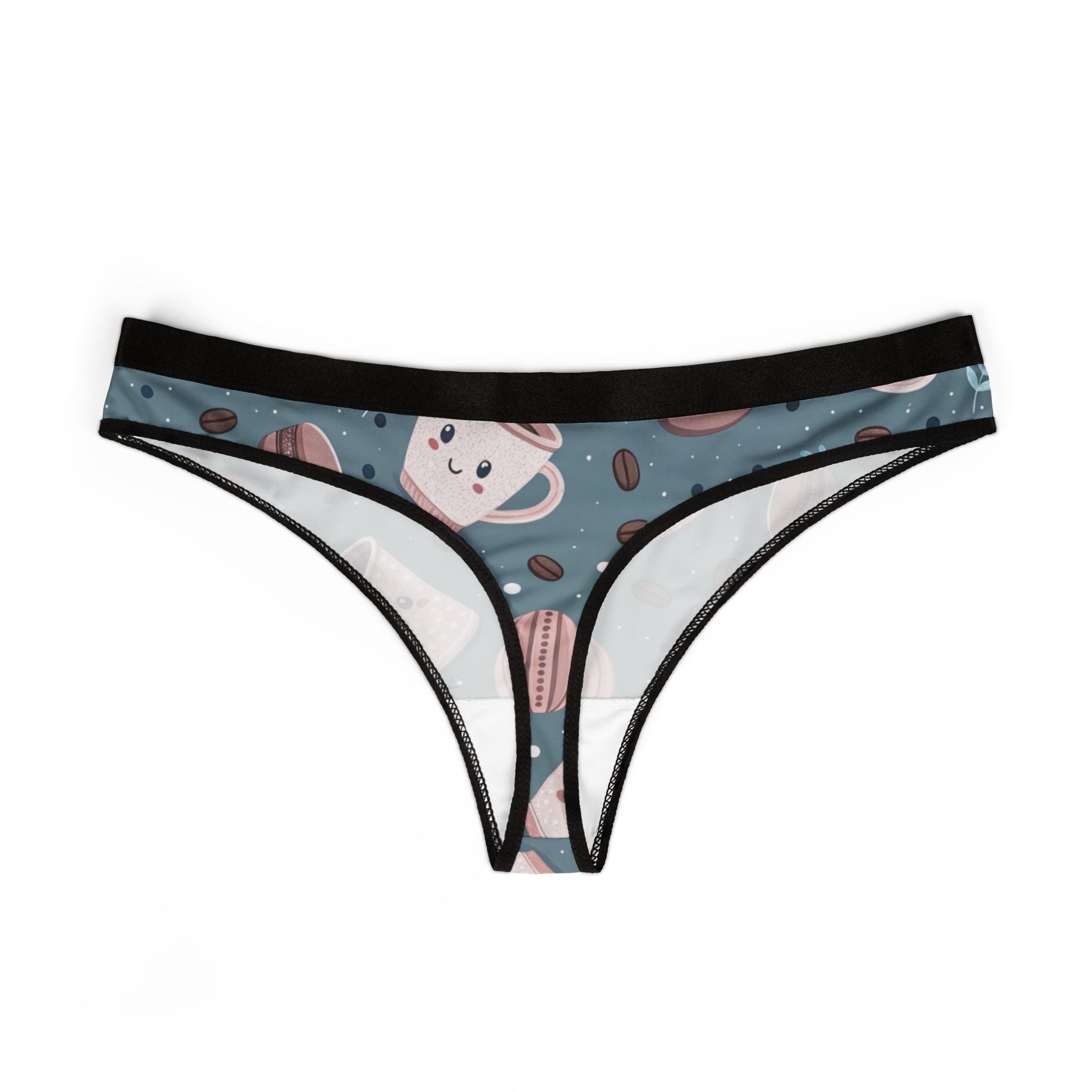 Women's thongs coffee one