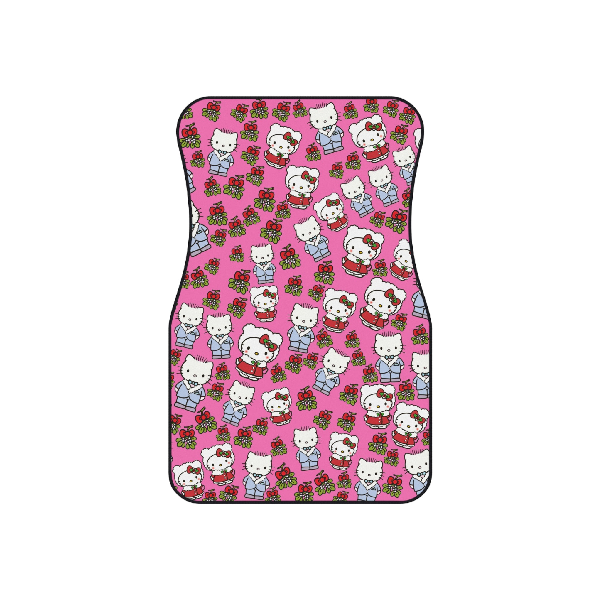 Car mats (set of 4) kitty wedding valentine pink