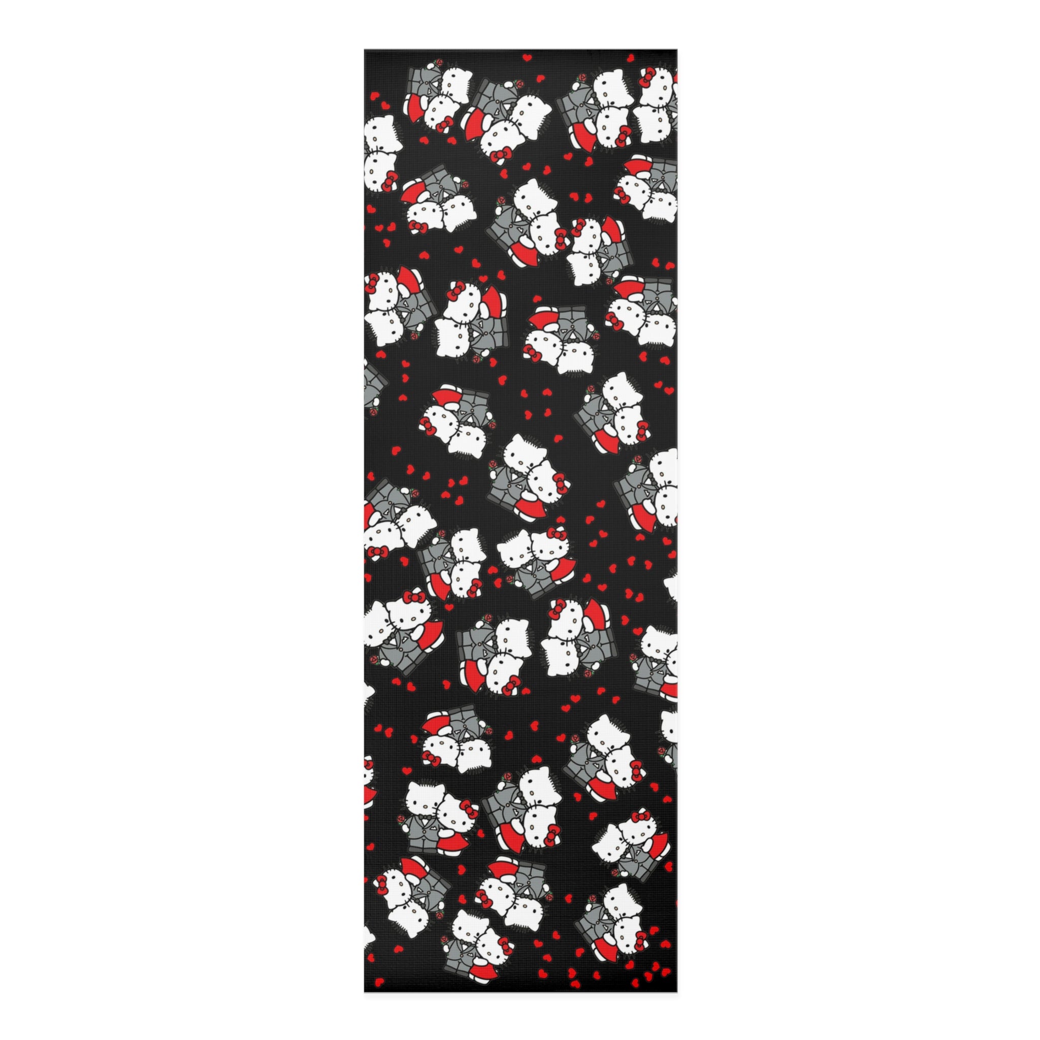 Foam yoga mat kitty wedding anniversary black