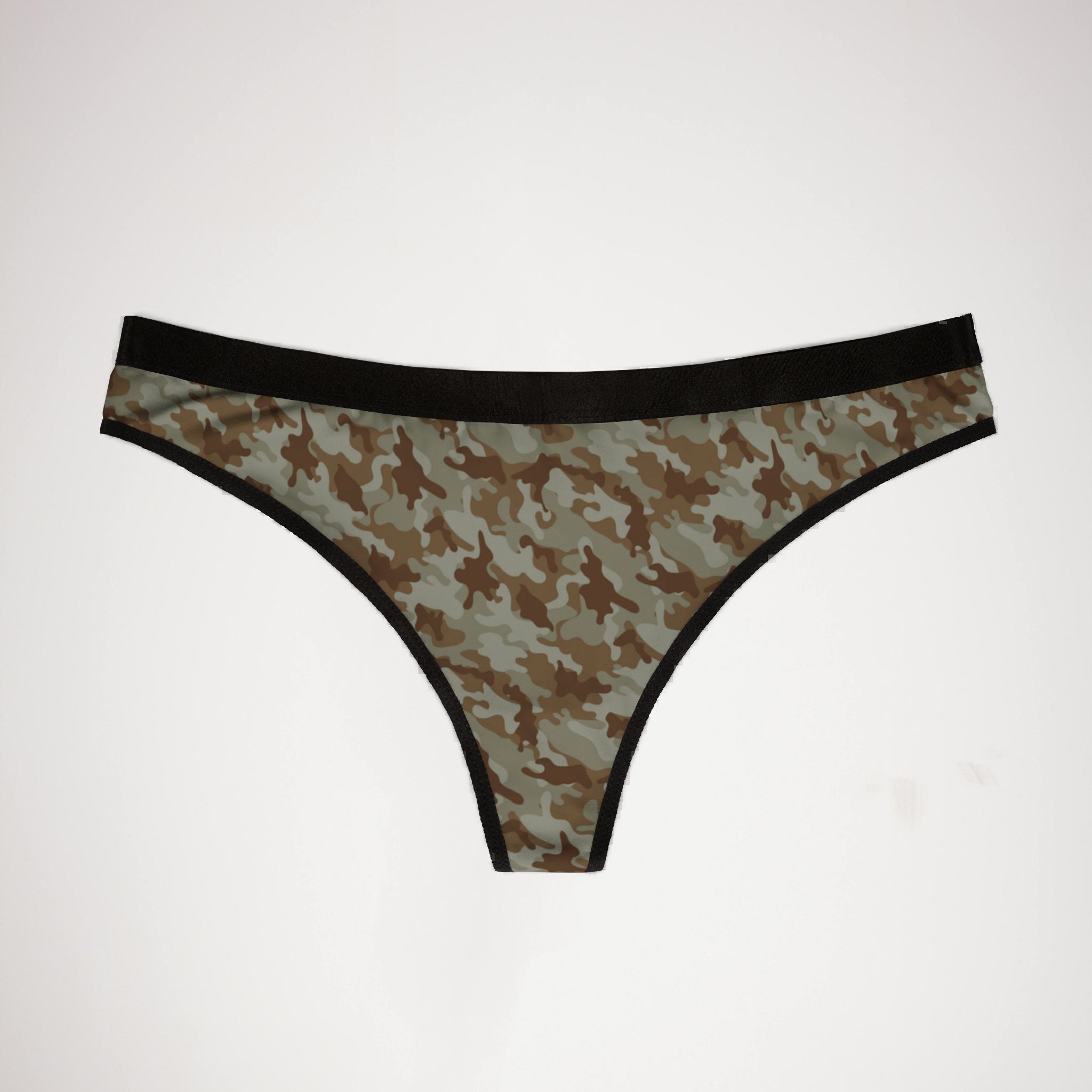 Women's thongs colorful camouflage