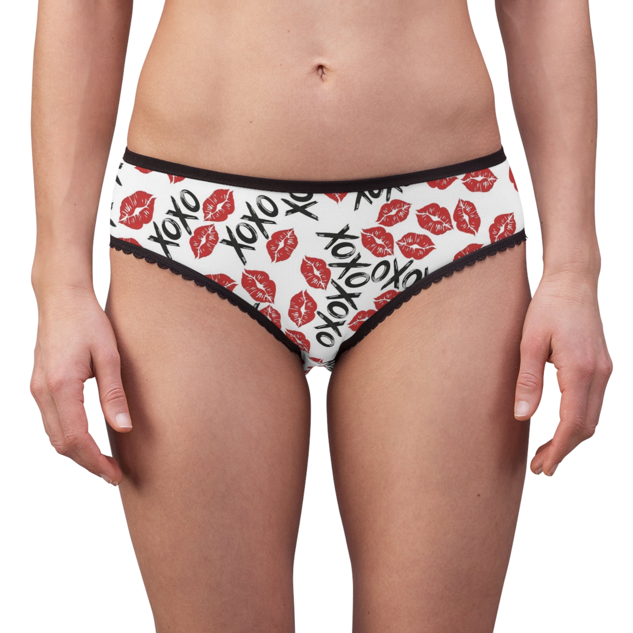 Women's briefs xoxo kiss valentine white