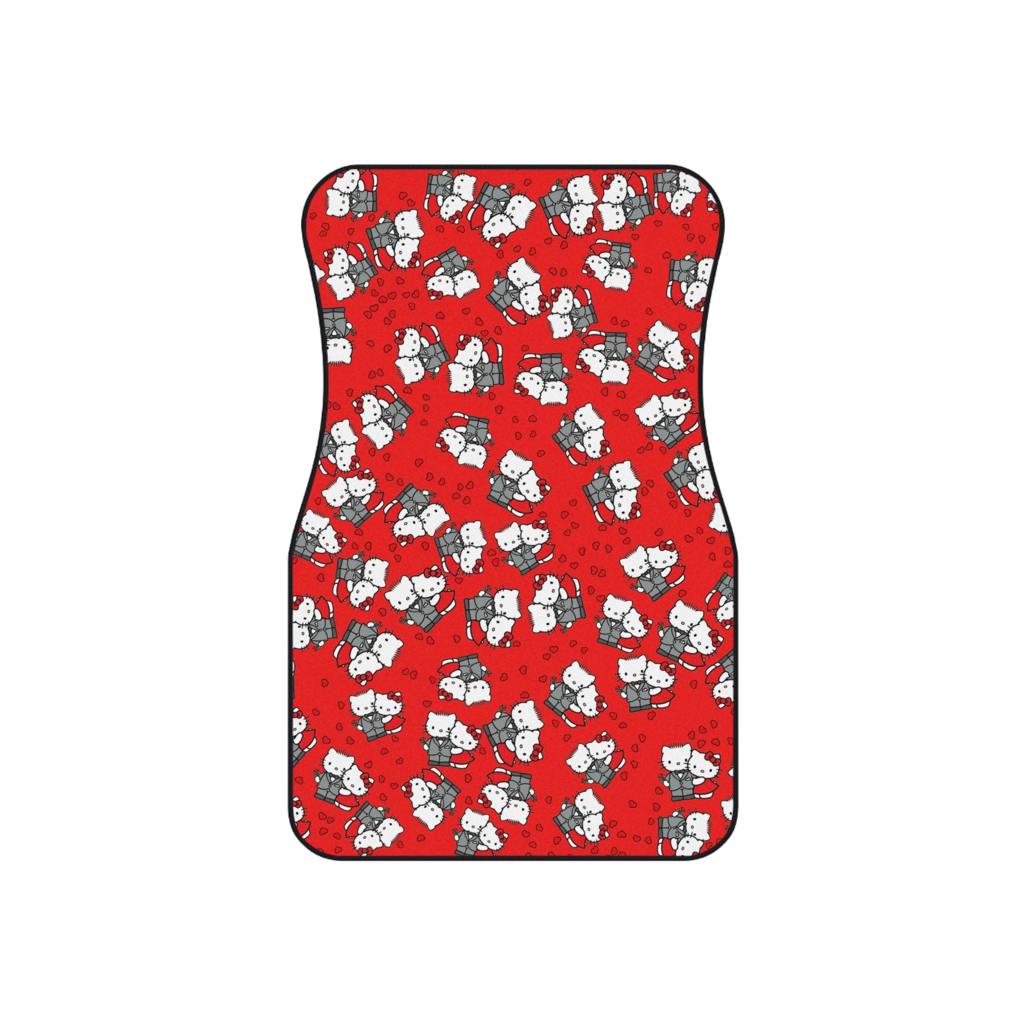 Car mats (set of 4) kitty wedding anniversary red