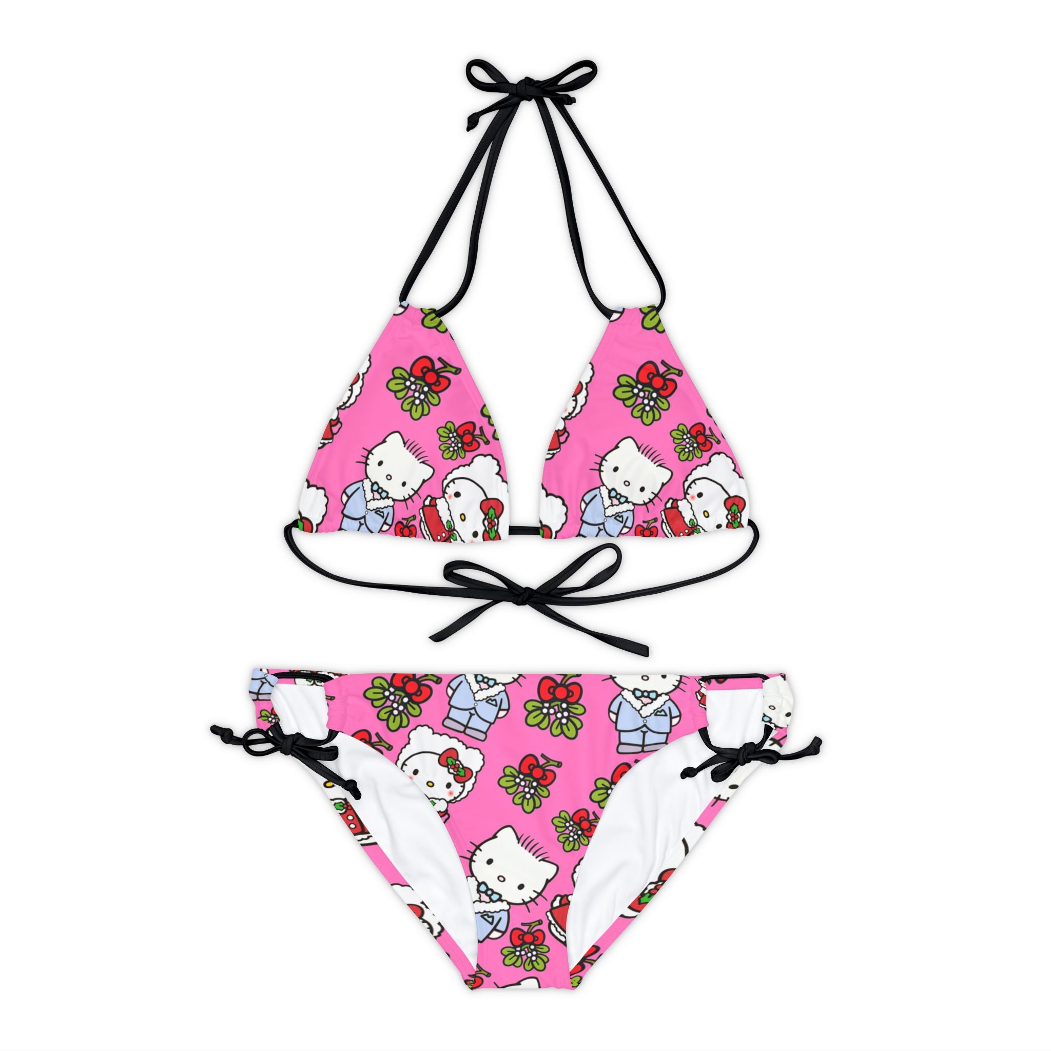 Strappy bikini set kitty wedding valentine pink