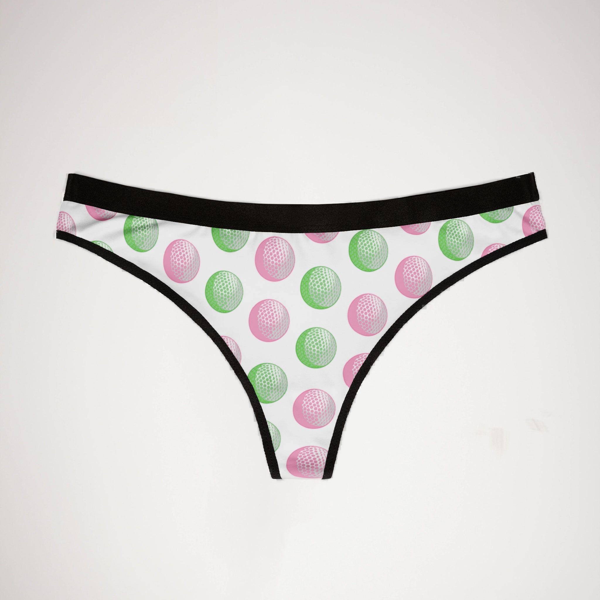 Women's thongs pink golf