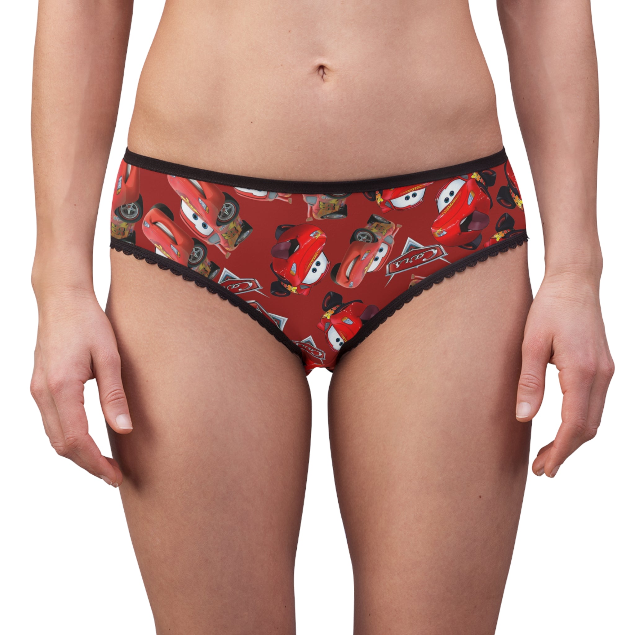 Women's briefs funny mcqueen red