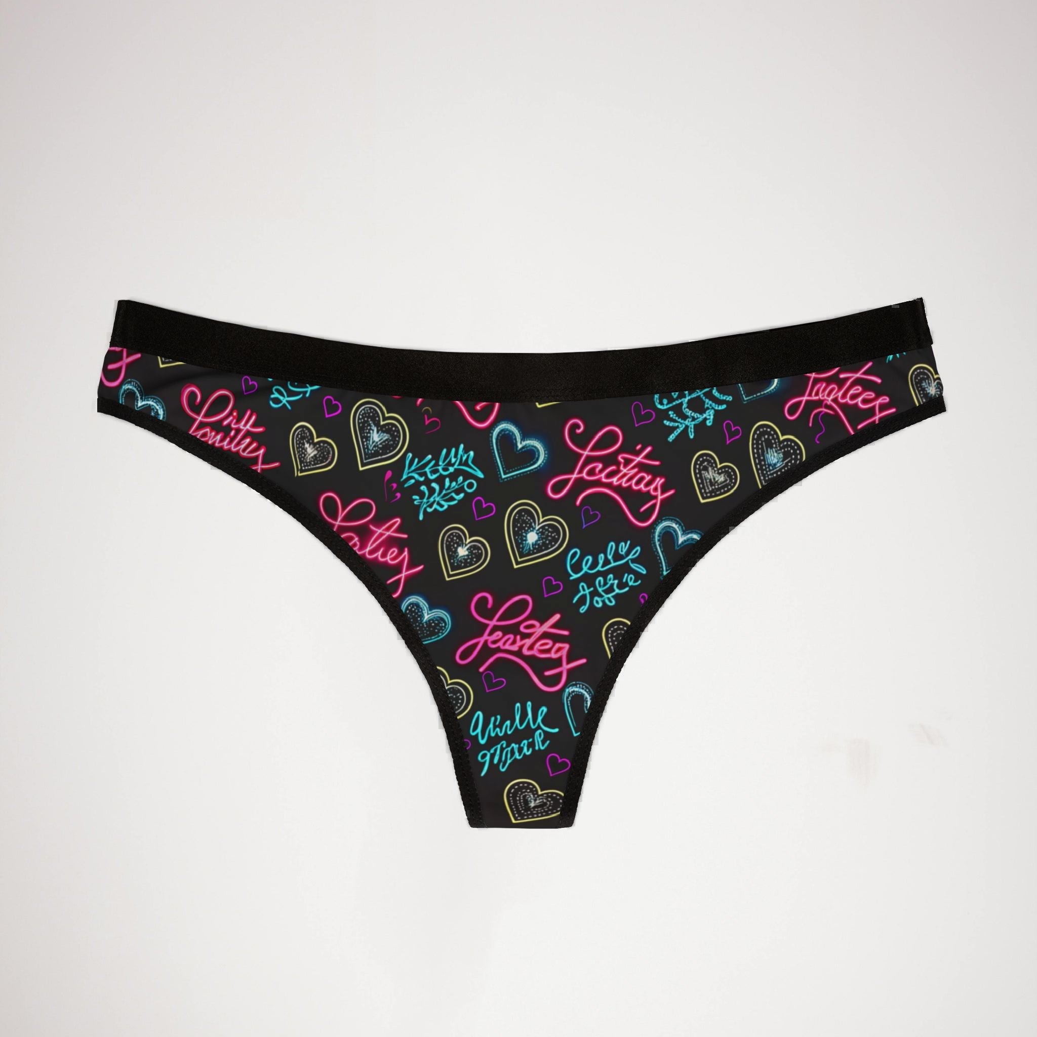 Women's thongs valentine digital extra