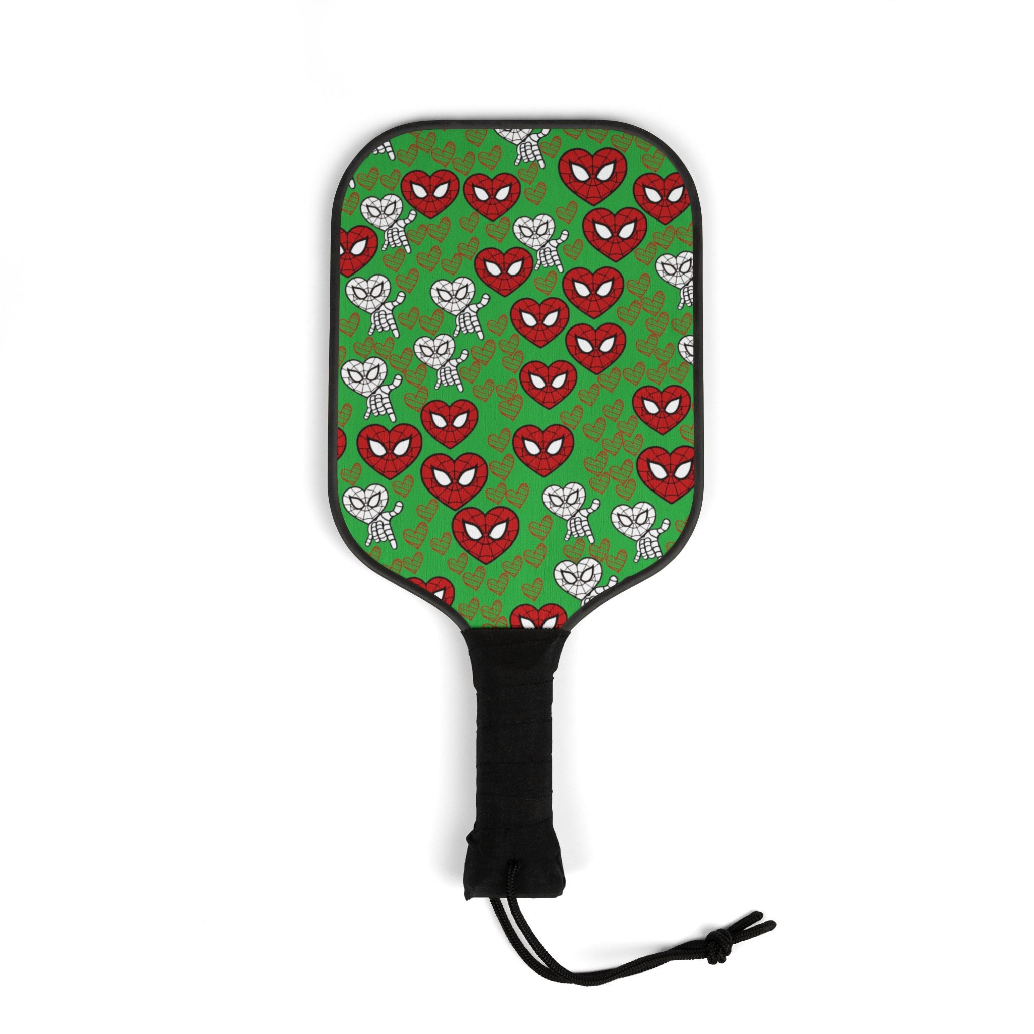 Pickleball kit (2 paddles + 2 balls + transparent bag) spider heart kiss green