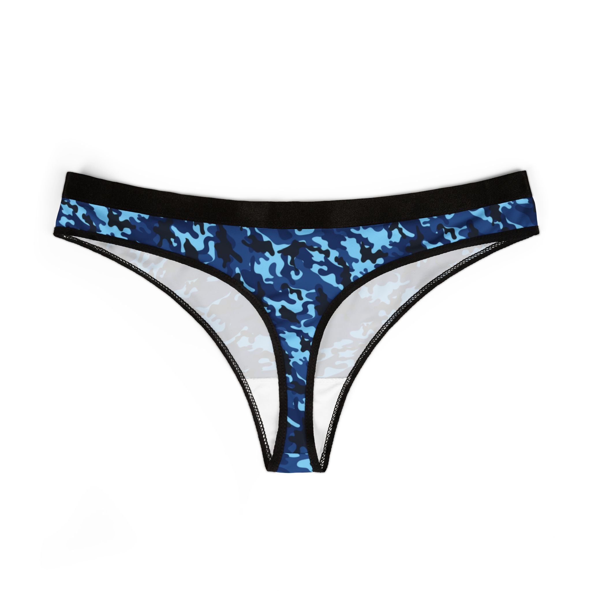 Women's thongs colorful camouflage