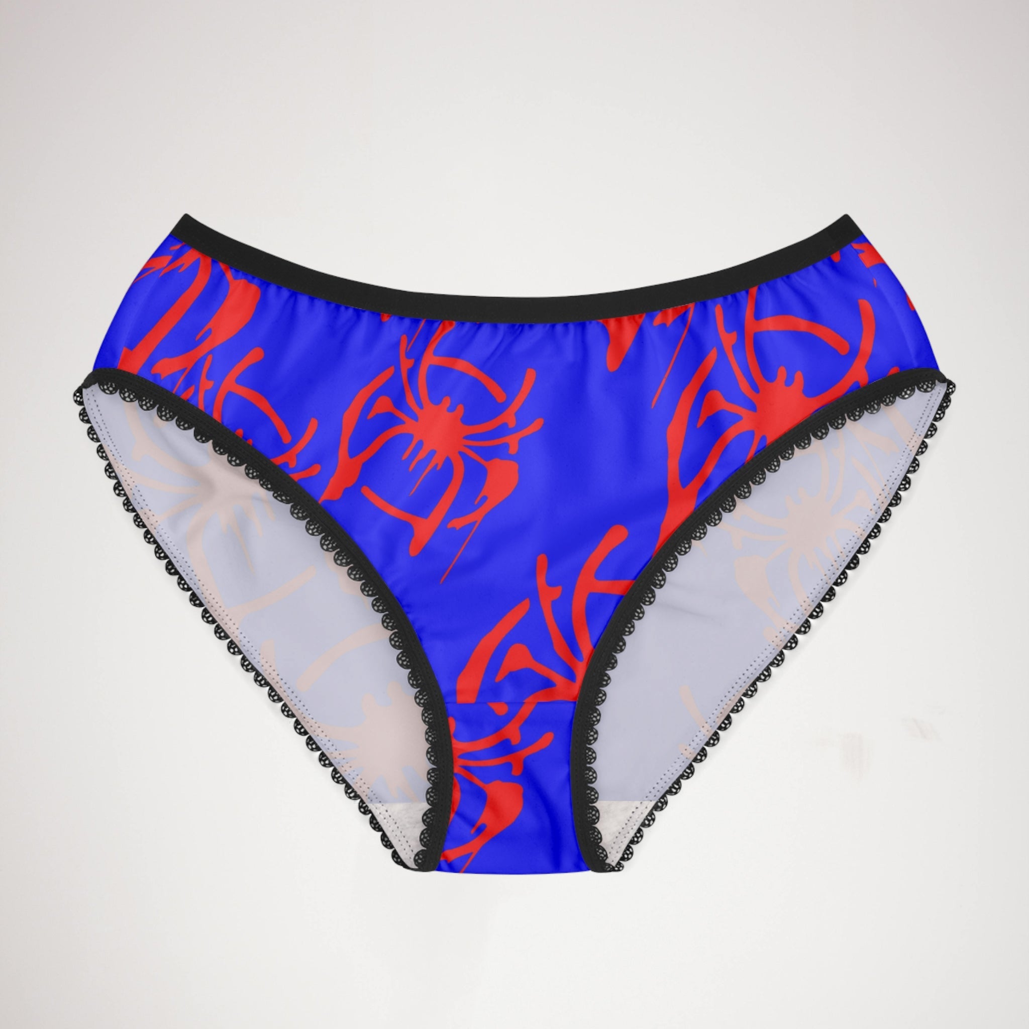 Women's briefs only spider web blue