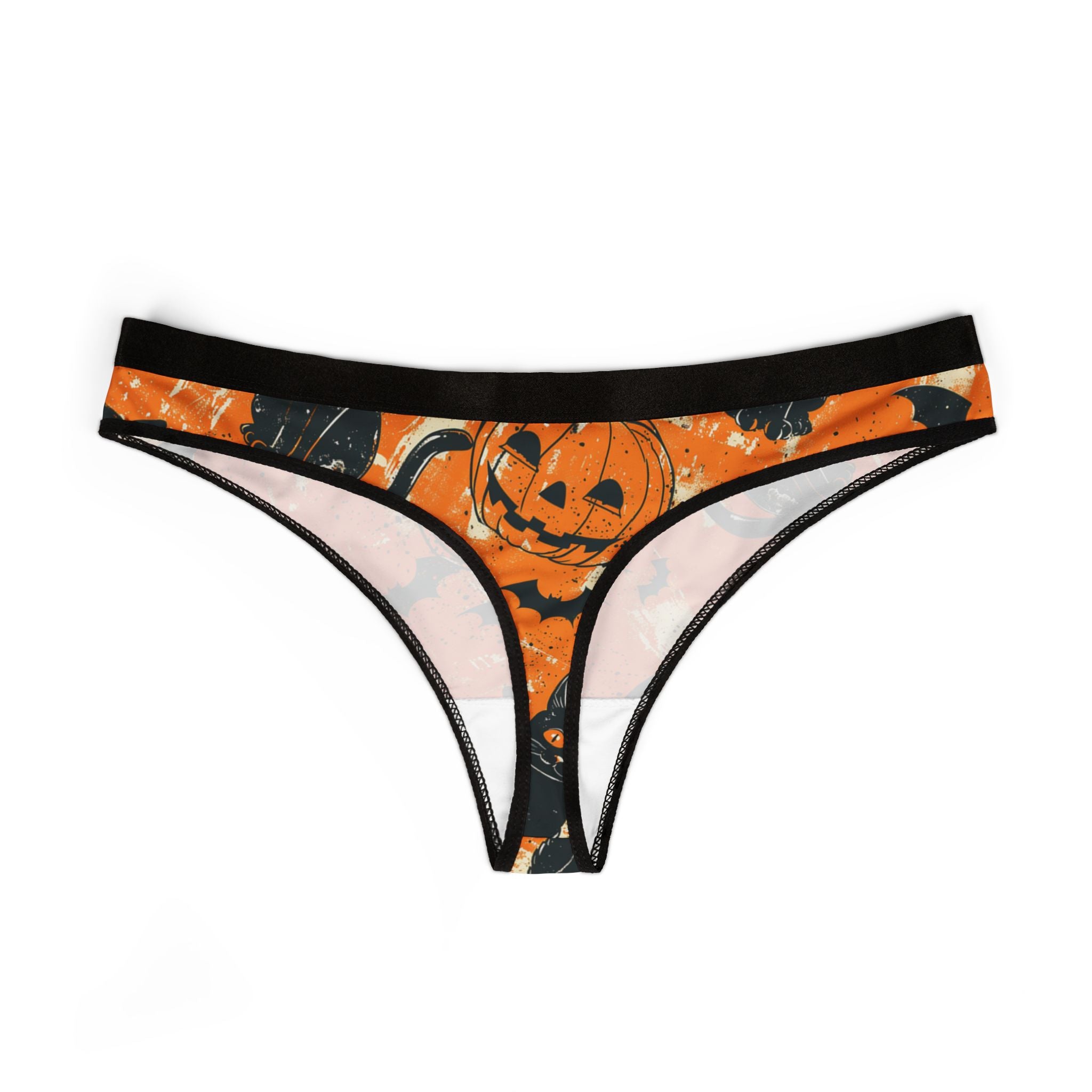Women's thongs spooky halloween